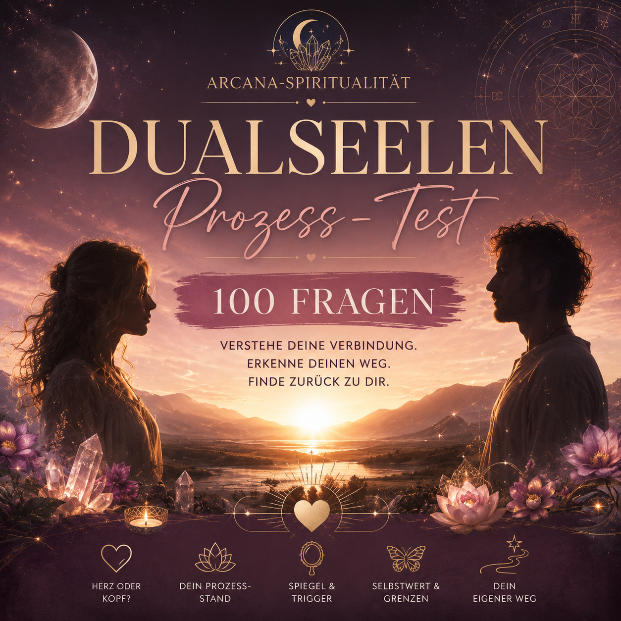 Dualseelen-Test Premium-Auswertung – Dein persönlicher Prozess & Herz-/Kopf-Analyse
