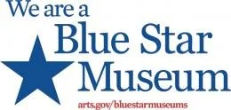 This is a graphic confirming our participation in the Blue Star Museums program.