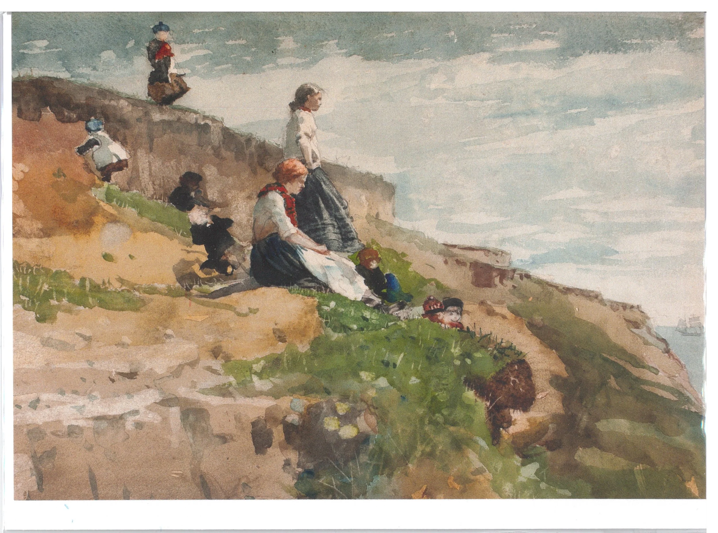 On the Cliff Postcard