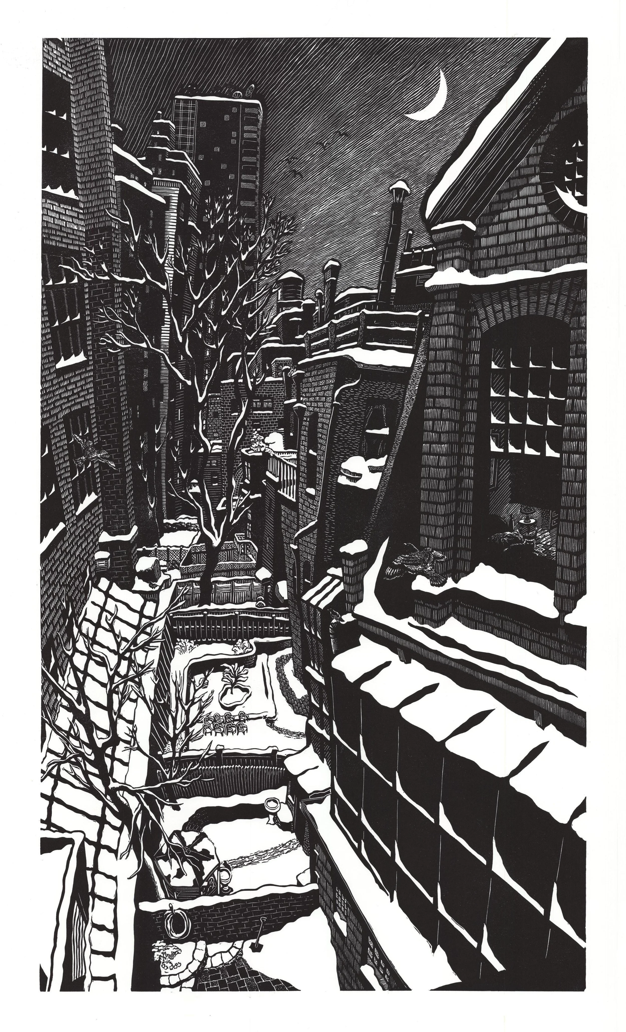 Backyards in Winter – Karen Whitman  - $3,250