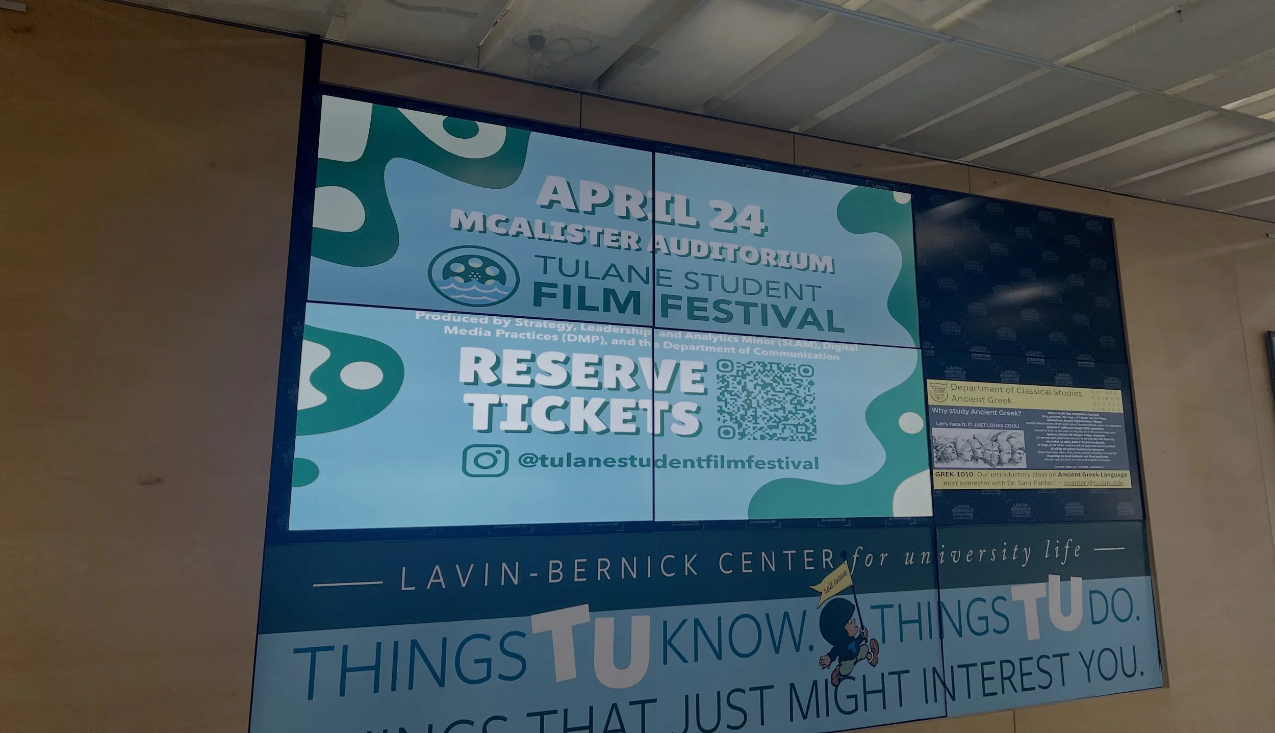 Campus Ticketing Advertisement