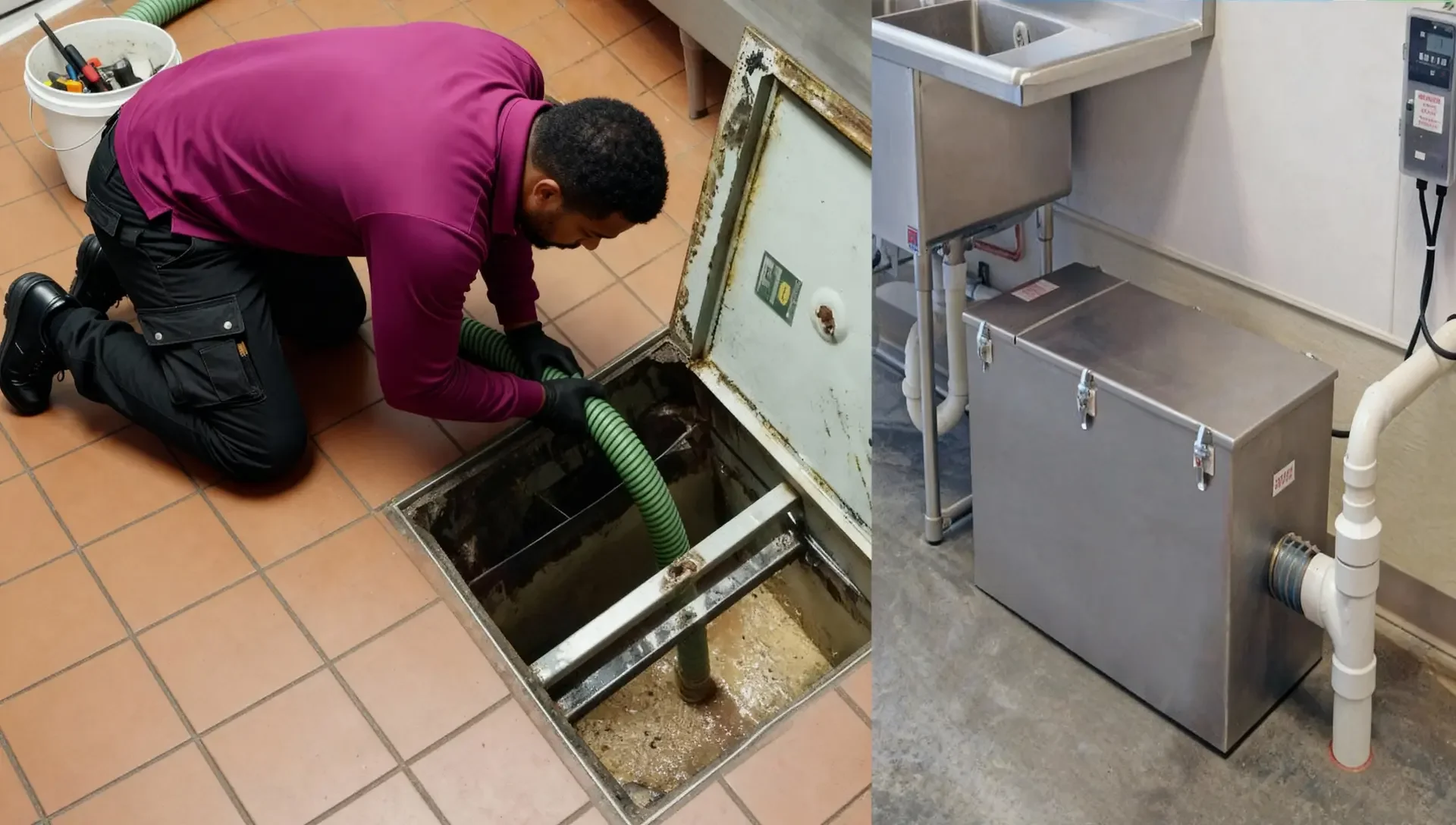 Grease trap cleanout