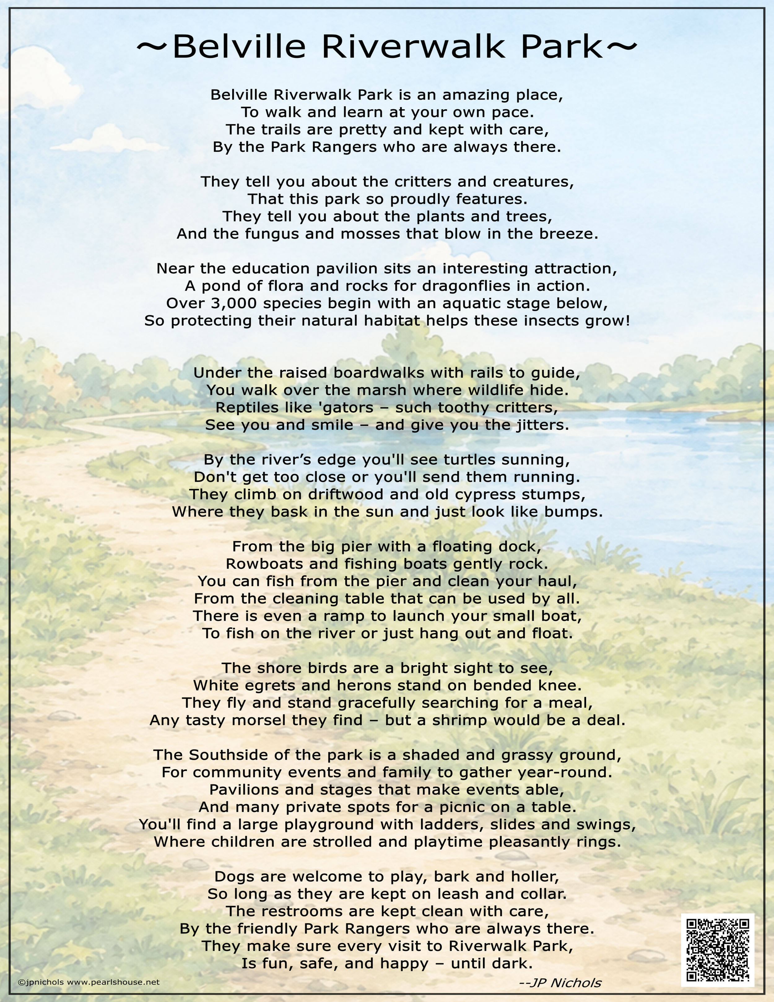 A Poem About Belville Riverwalk Park…