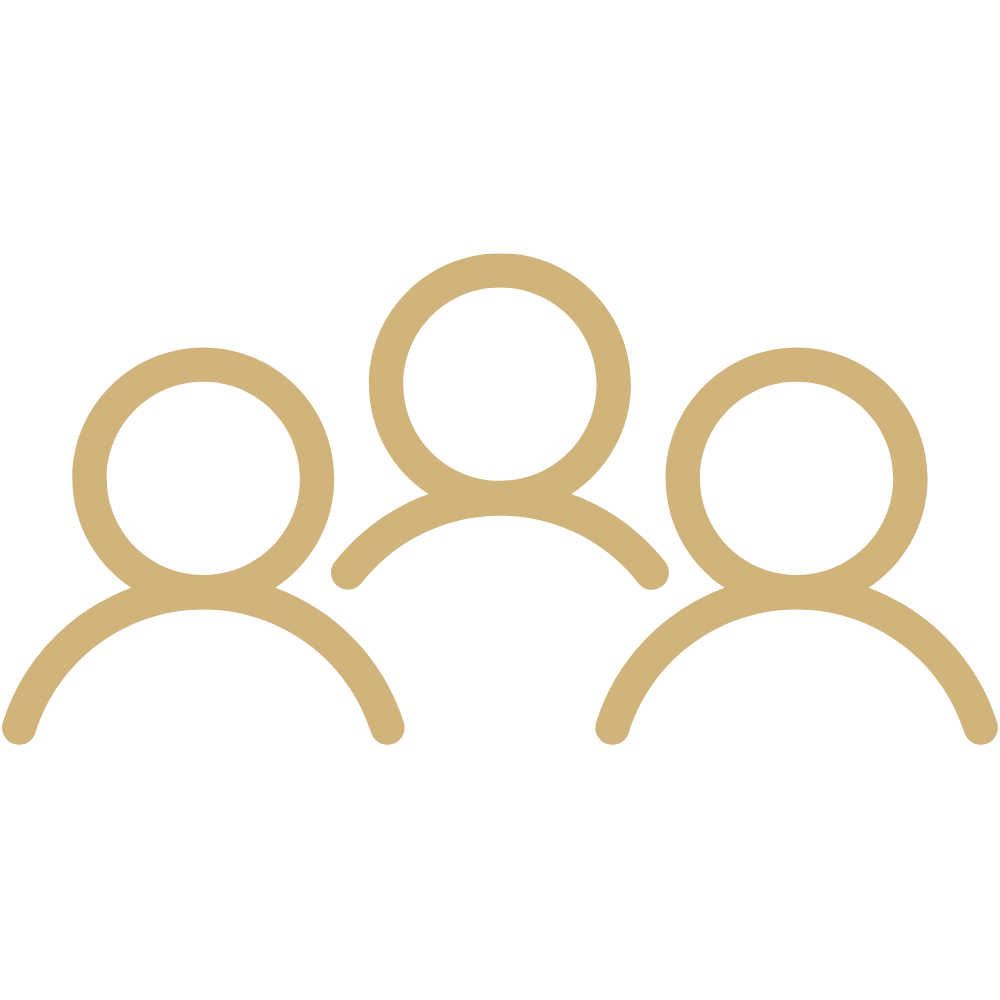 Icon of three people representing team care