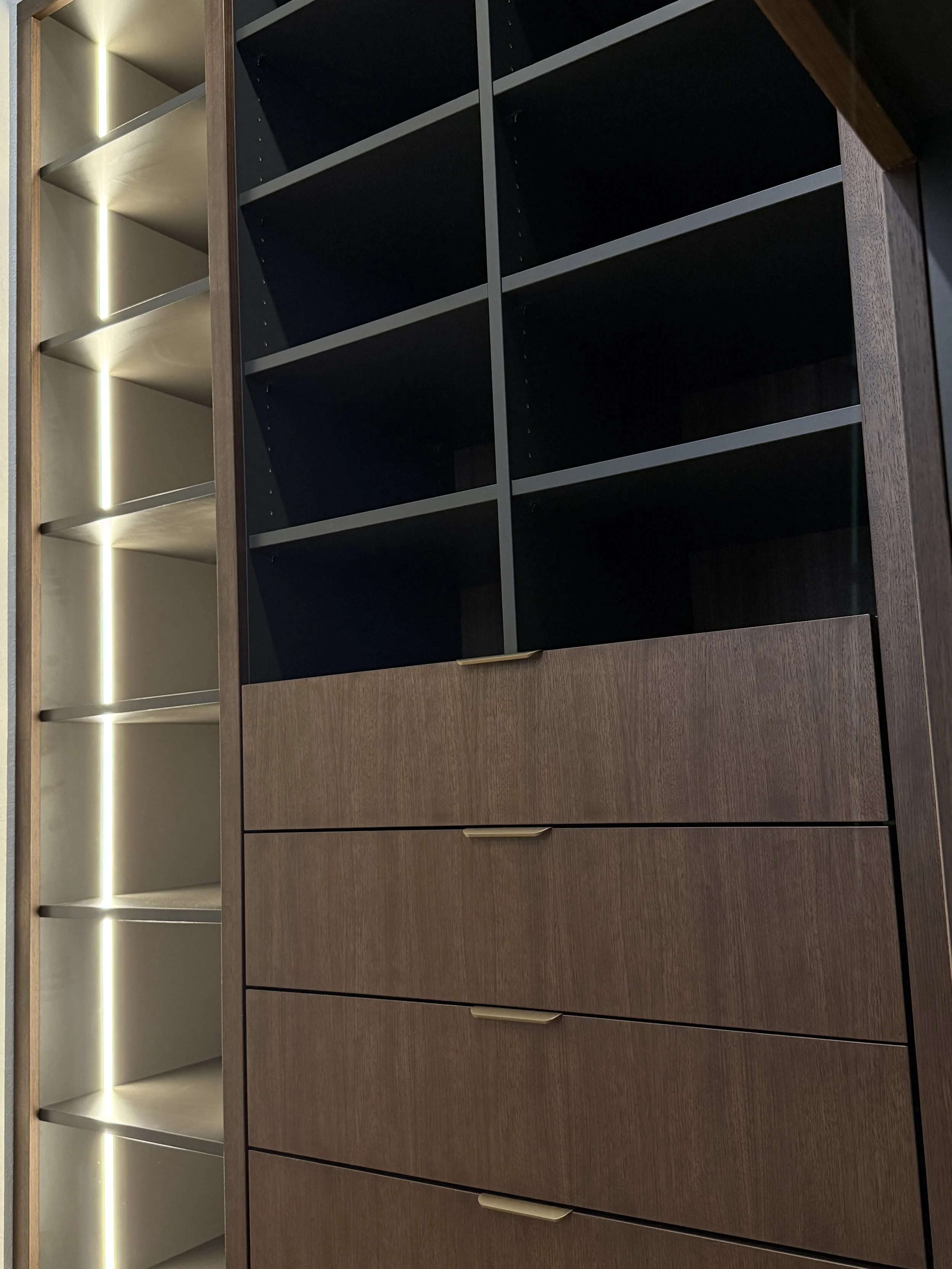 custom walk-in closet cabinetry Denver