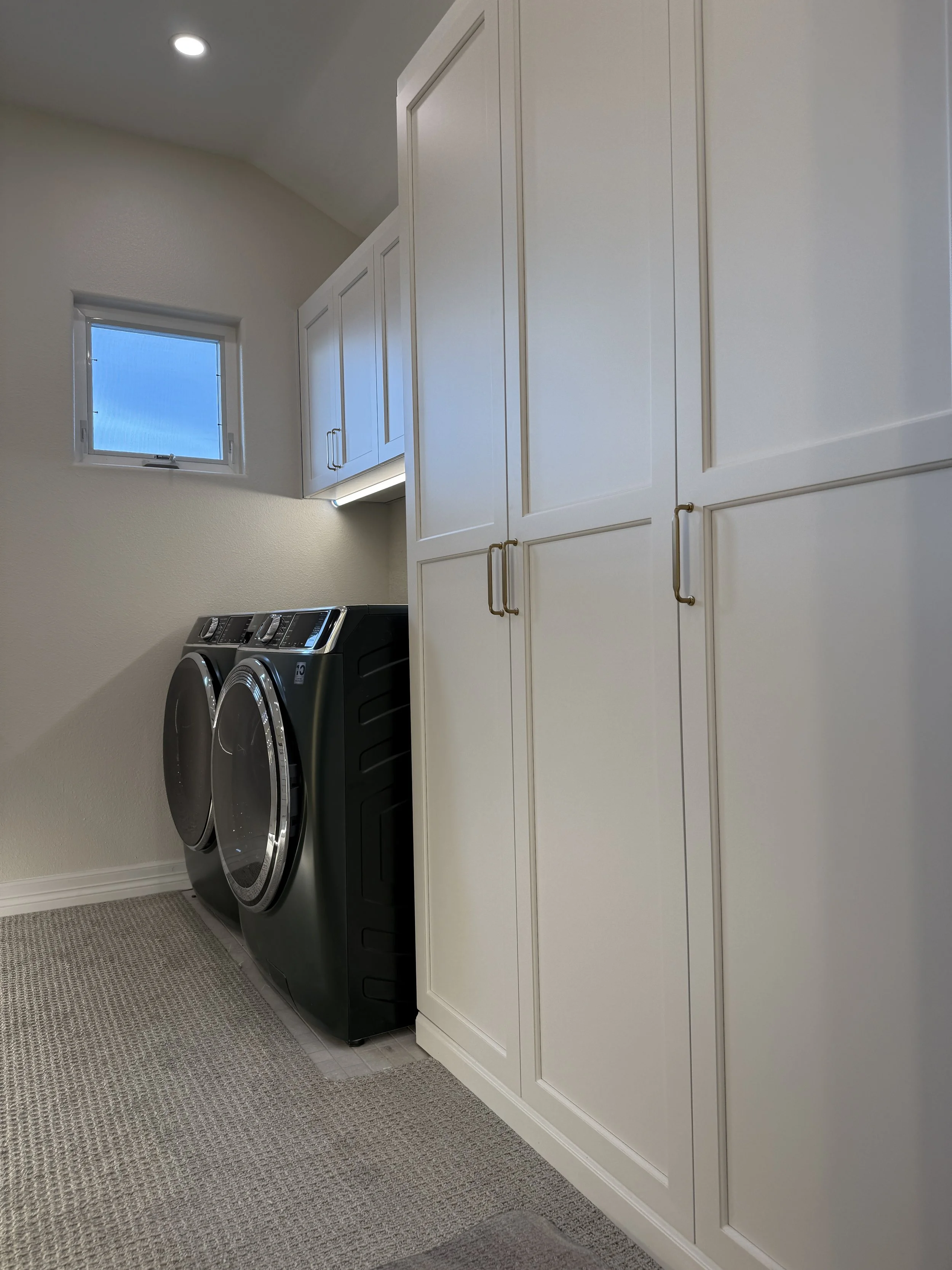 Custon Laundry room cabinets Colorado