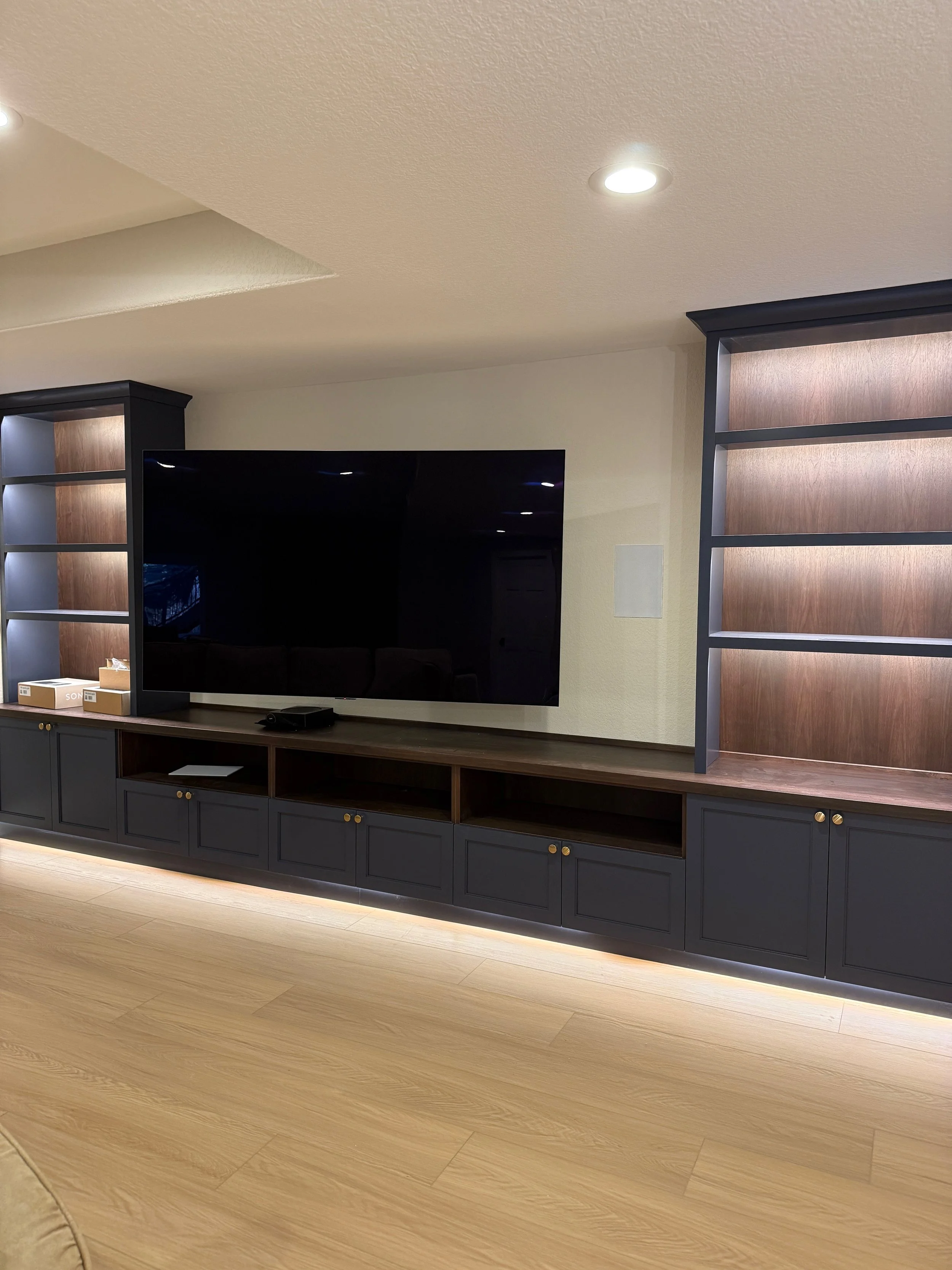 custom built-in wall unit Colorado