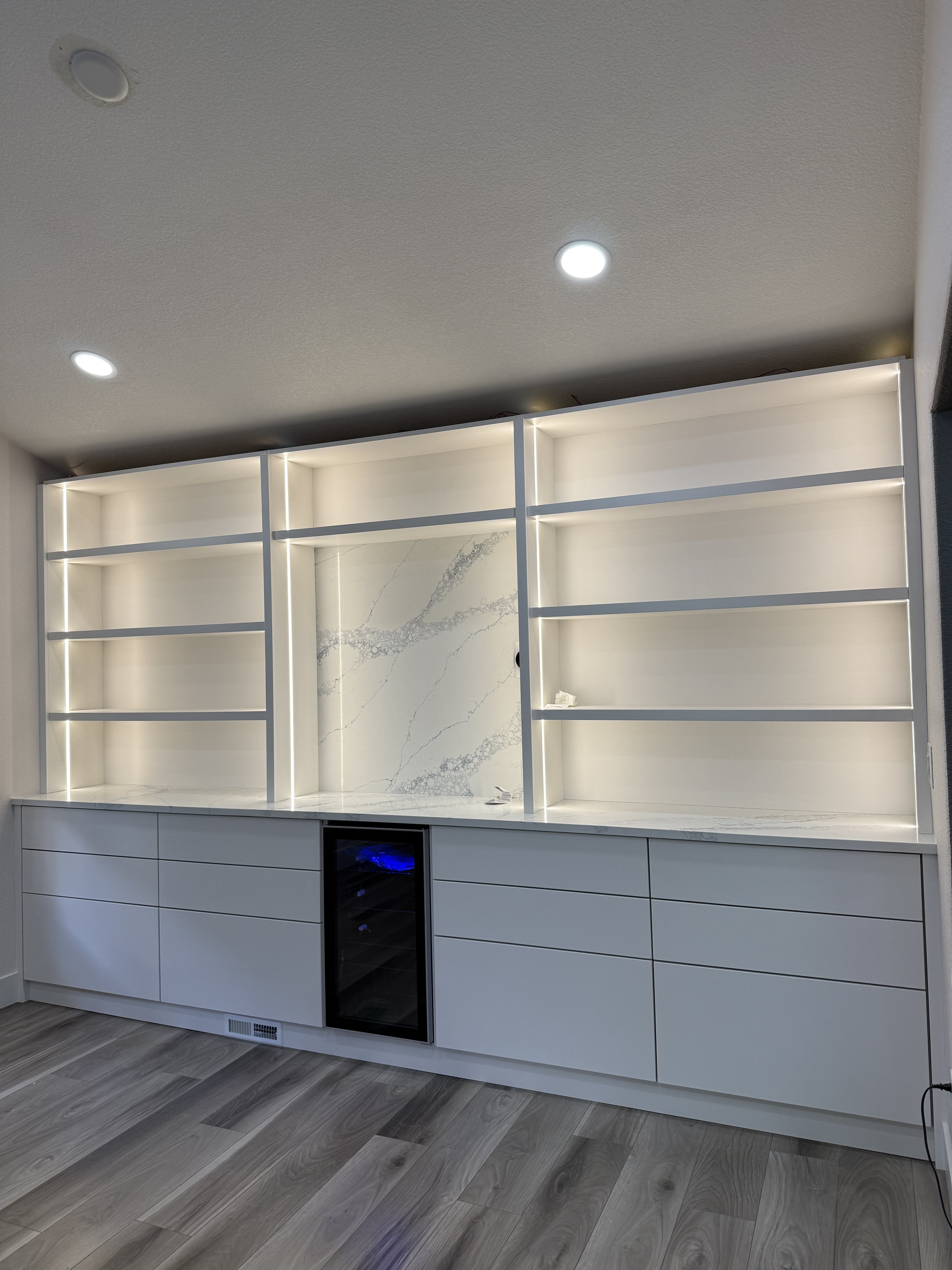 modern built-in wall unit Colorado