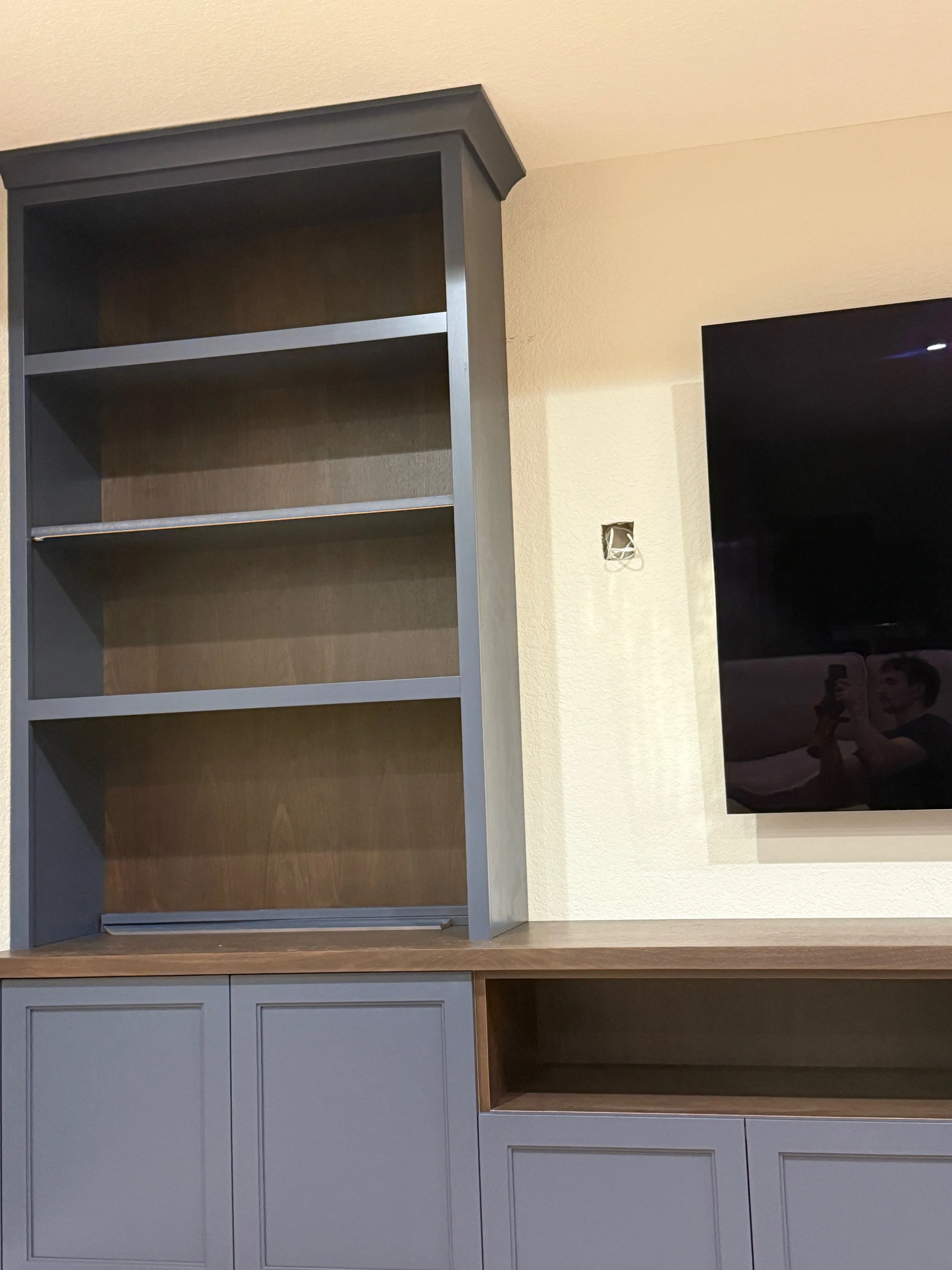 custom built-in wall unit Colorado