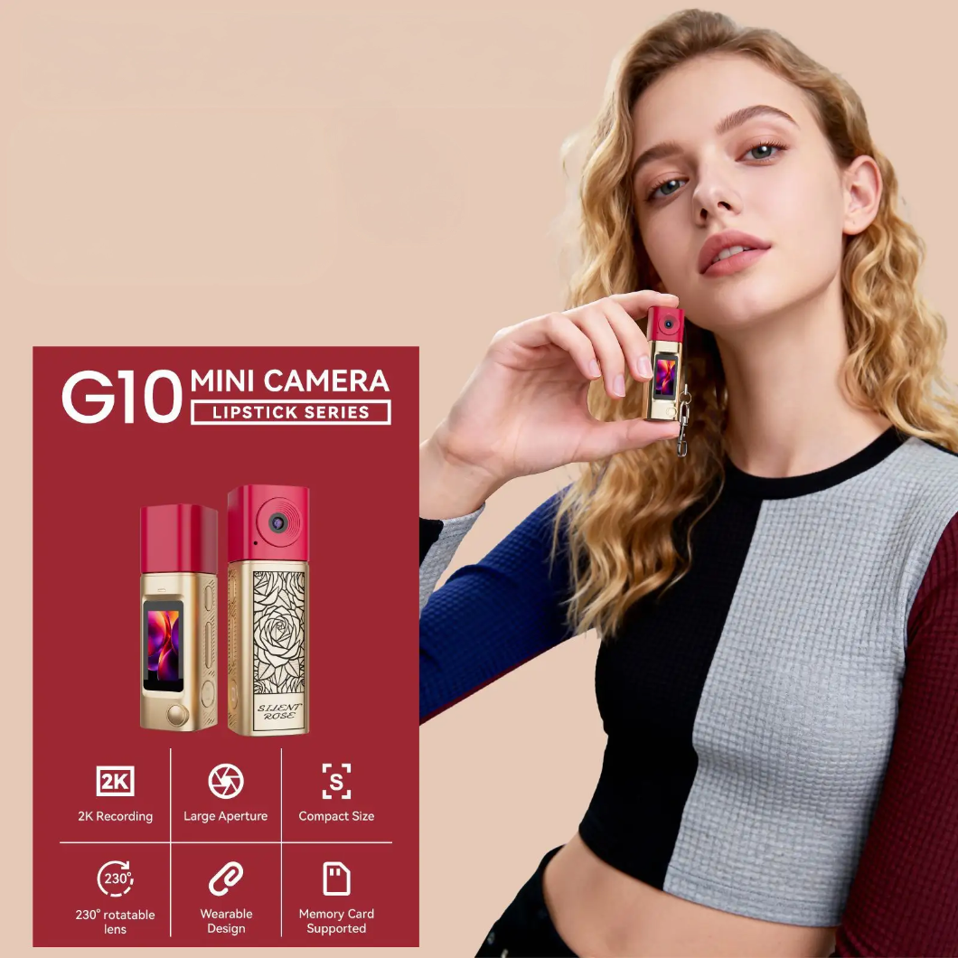 Lipstick RED appareil photo porte-clés