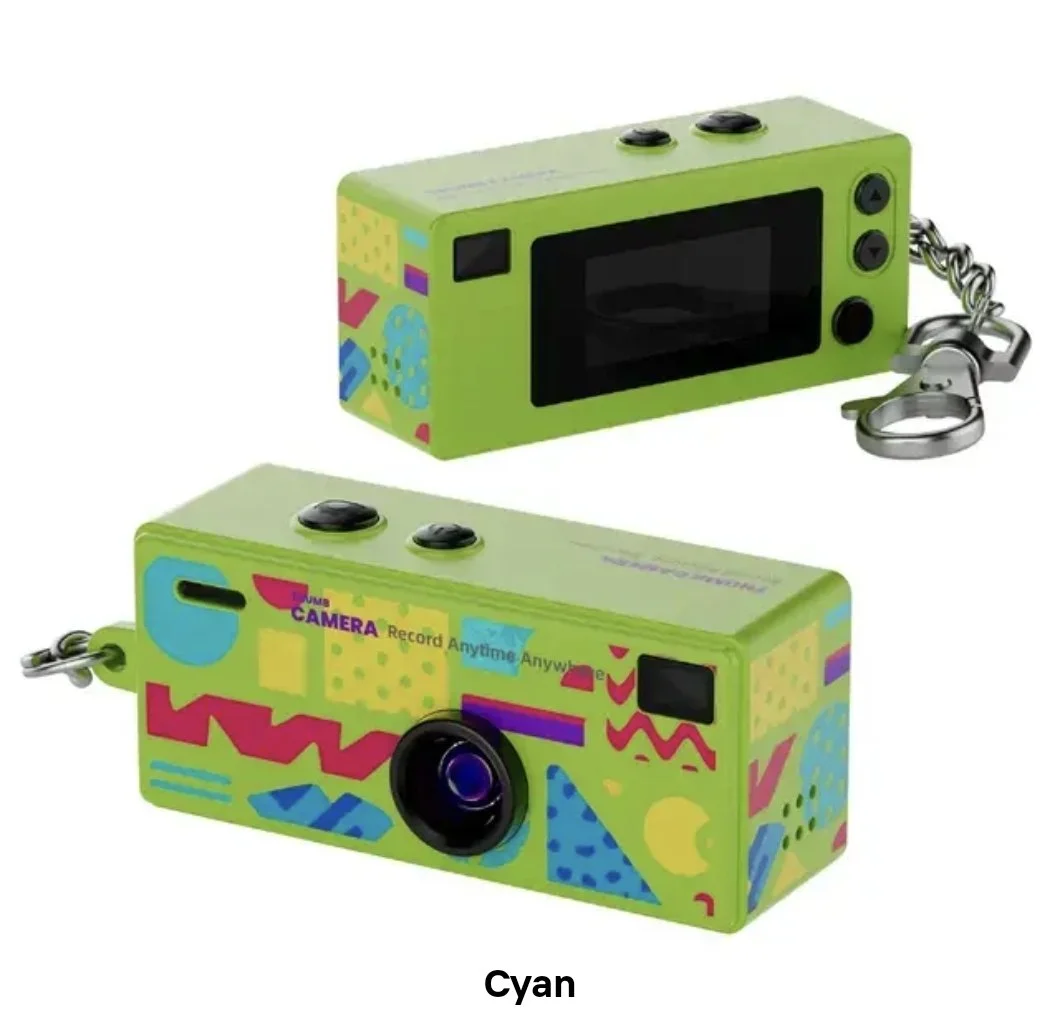 Appareil photo porte-clés CYAN CRAZY