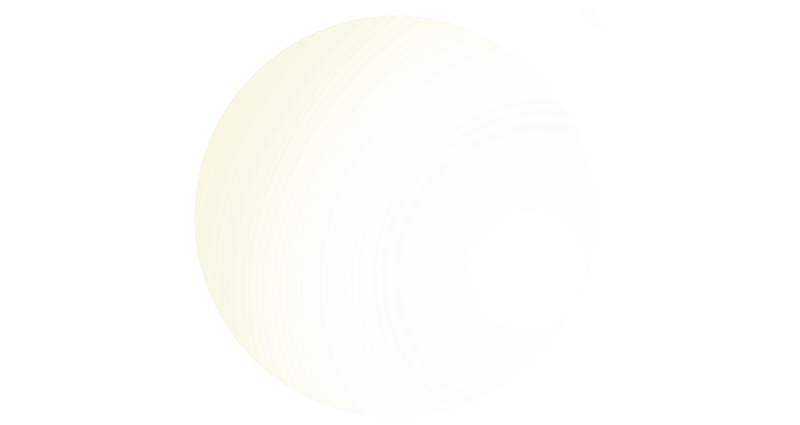 An abstract, pixelated, spherical object with a gold/white center, gradient shades of gold, and a white exterior on a gold and white background.