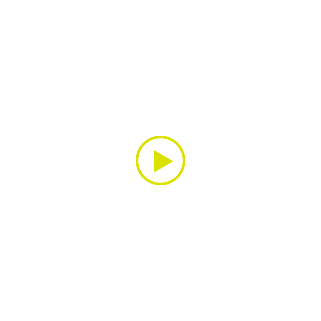 Black and white illustration of a minivan with stop sign and green circular play button overlay
