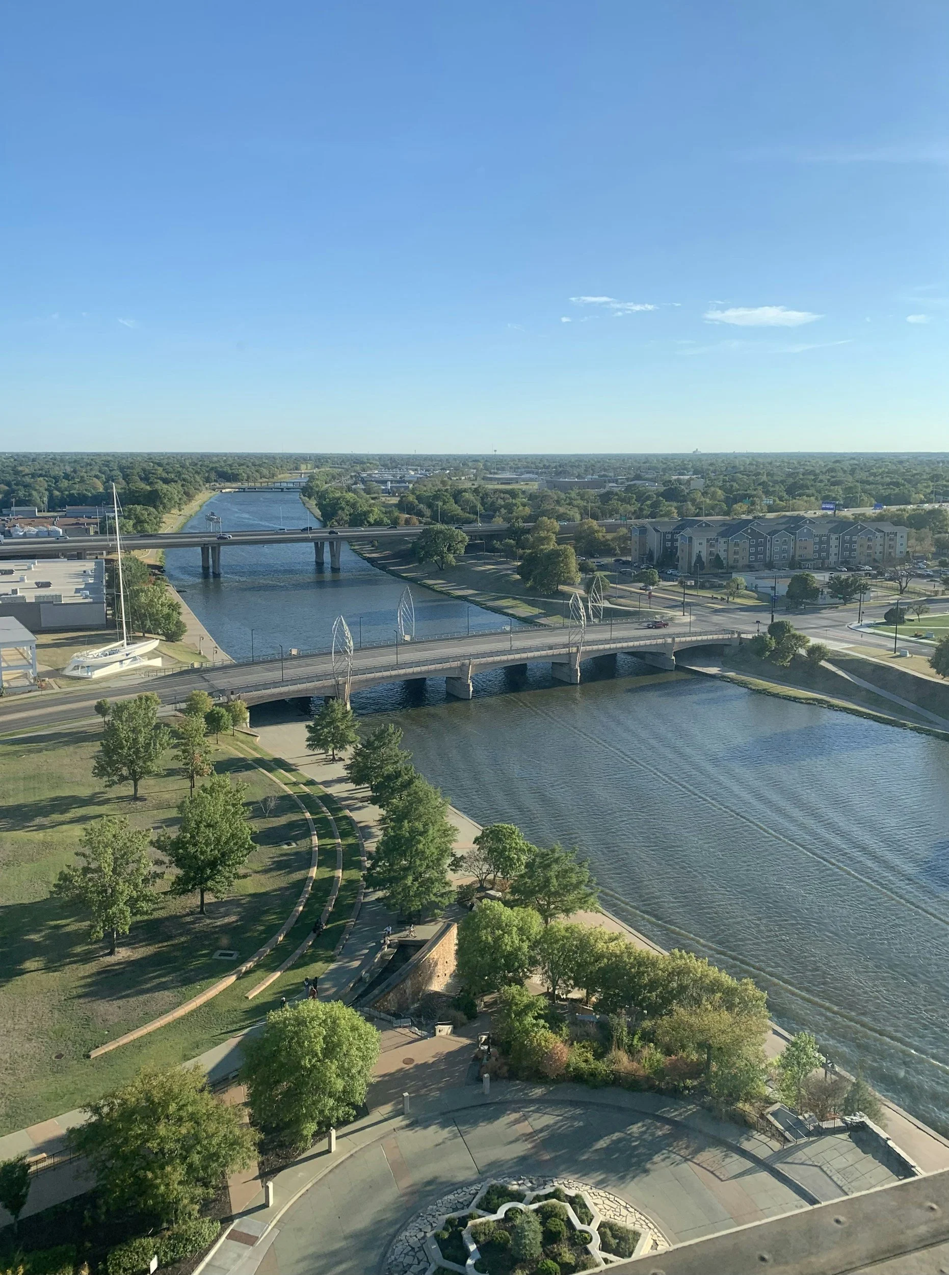 ariel image of arkansas river