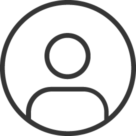 Placeholder/profile icon with a generic outline of a person