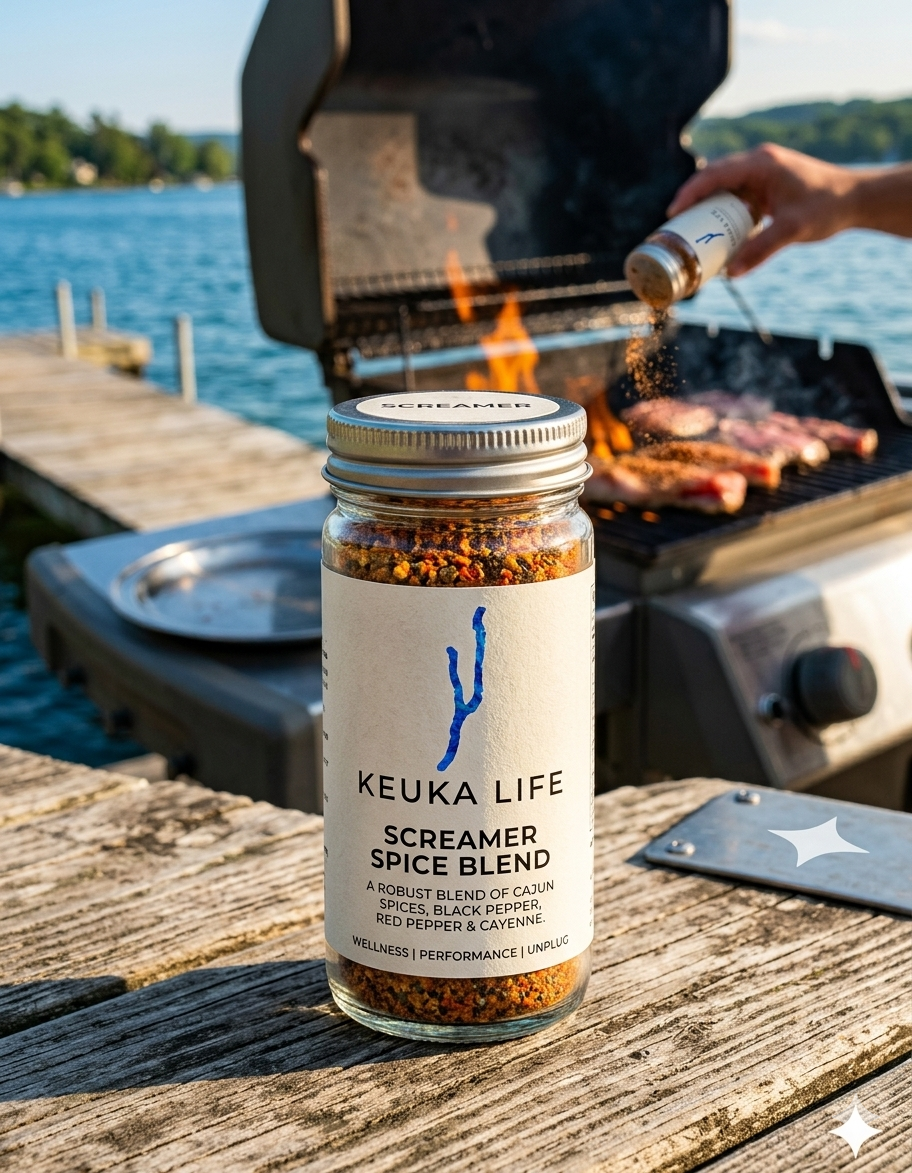 Keuka Life Screamer spice blend on the docks.png