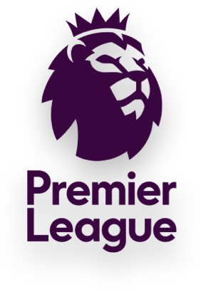 Logo de la Premier League avec un lion stylisé en violet et le texte "Premier League" en dessous.
