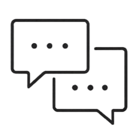 Geometric drawing of an outline square with sections divided by vertical, horizontal, and diagonal lines.