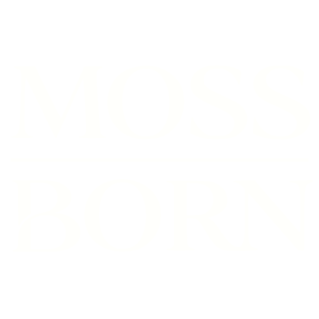 Moss Born logo for handcrafted preserved moss artwork