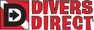 Logo of Divers Direct with a red and black color scheme and a stylized D symbol.