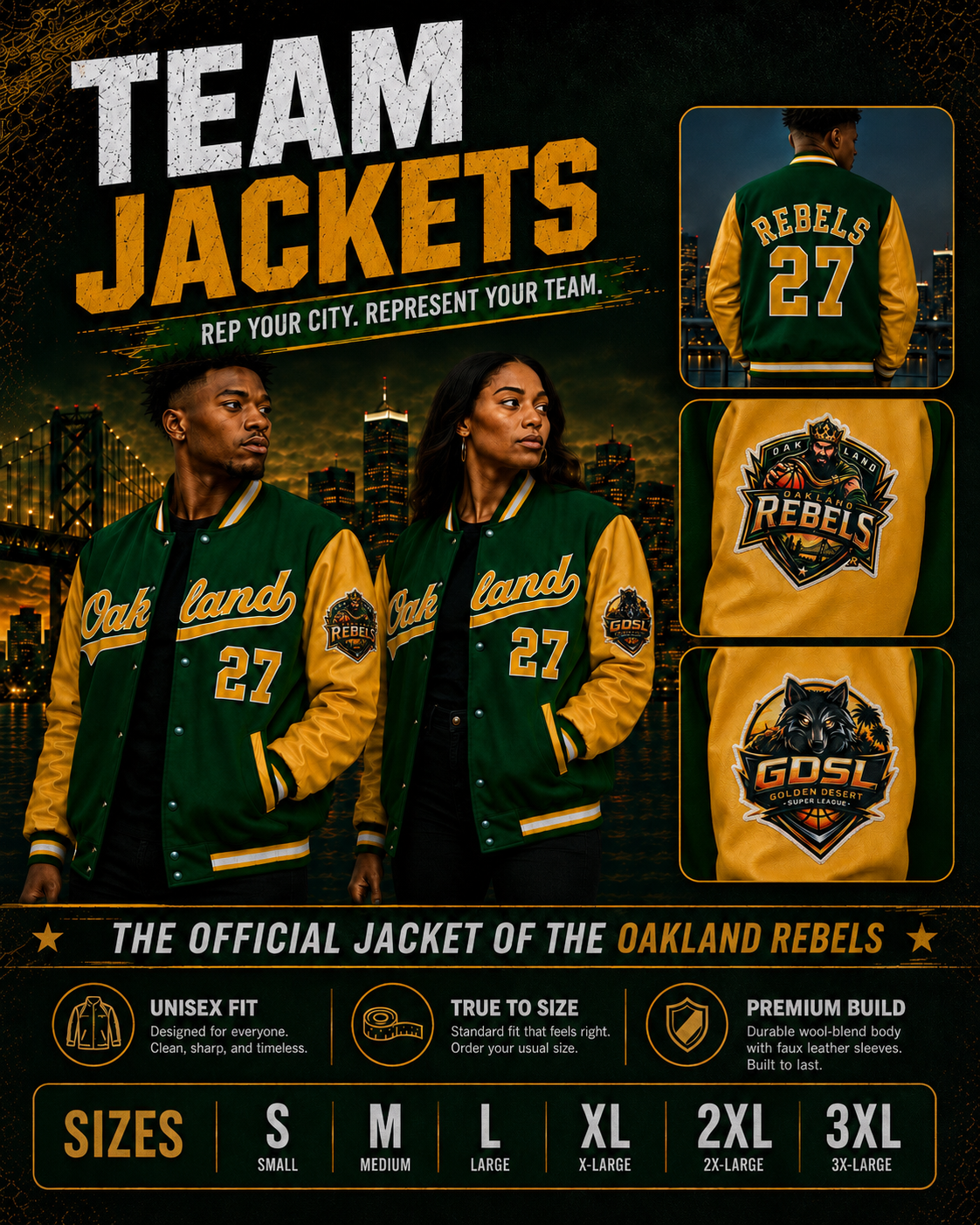 Oakland Rebels Founding Team Collection Jacket