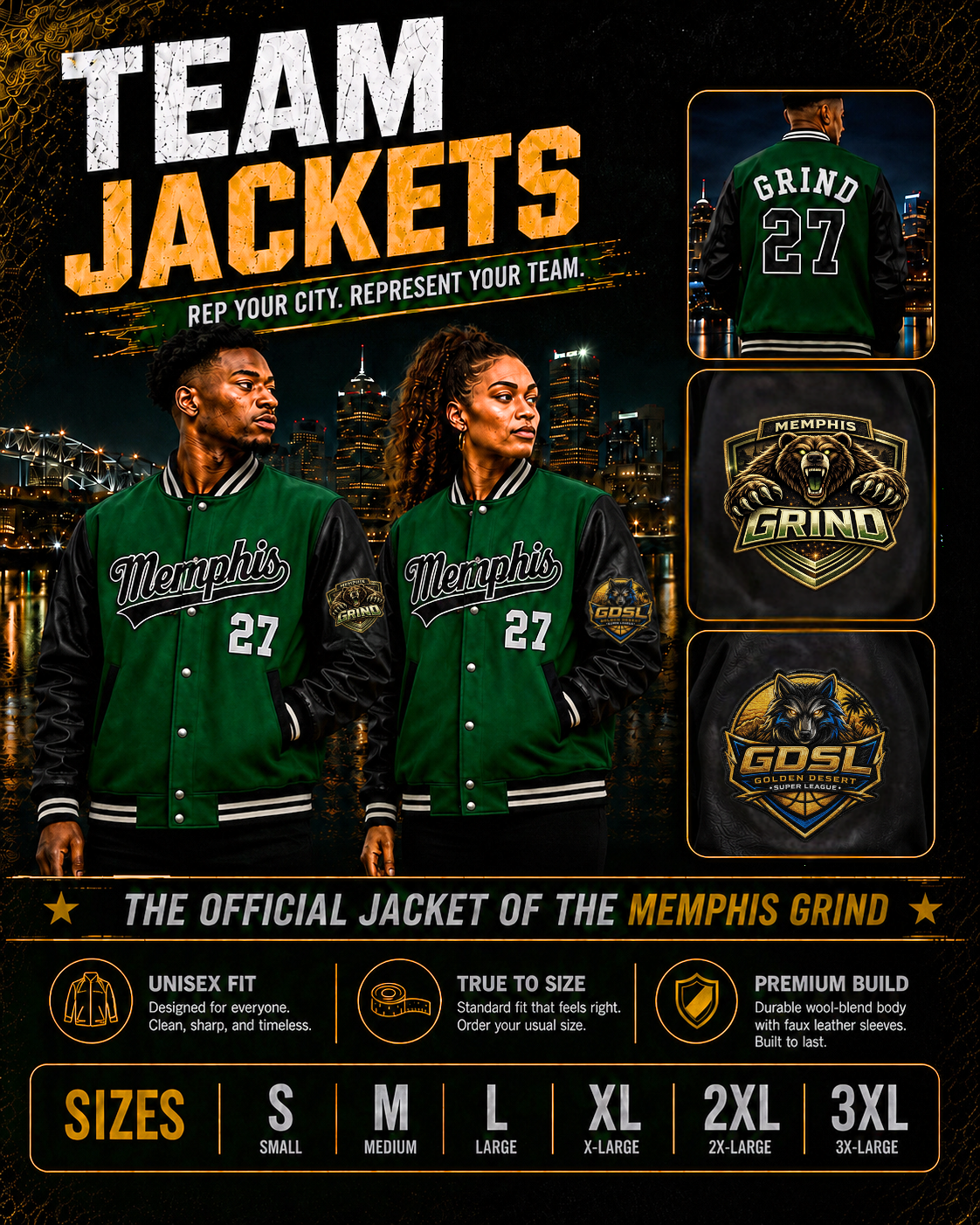 Memphis Grind Founding Team Collection Jacket
