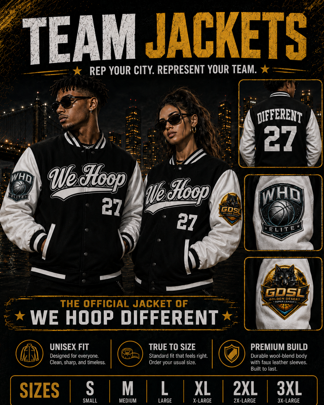 We Hoop Different Founding Team Collection Jacket