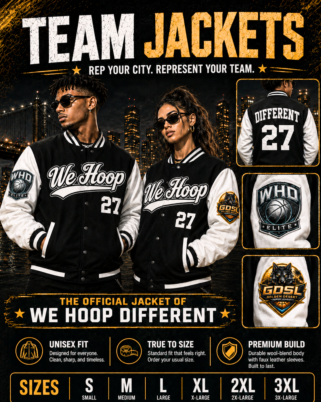 We Hoop Different Founding Team Collection Jacket