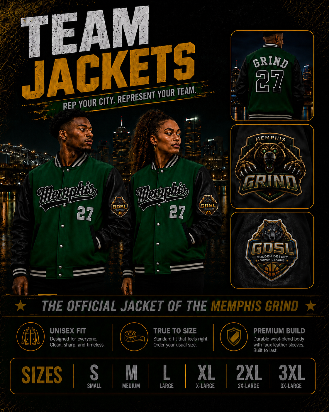 Memphis Grind Founding Team Collection Jacket
