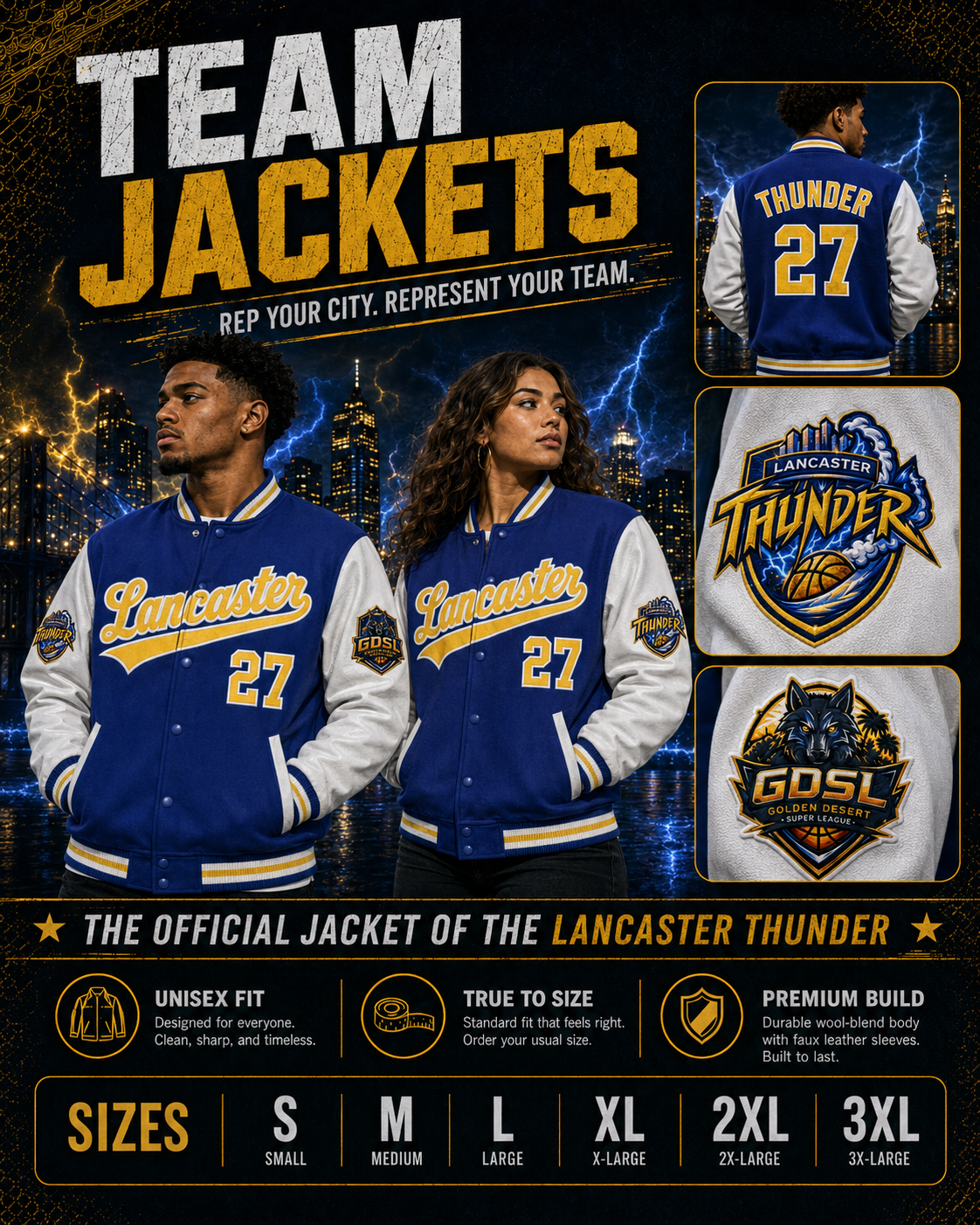 Lancaster Thunder Founding Team Collection Jacket
