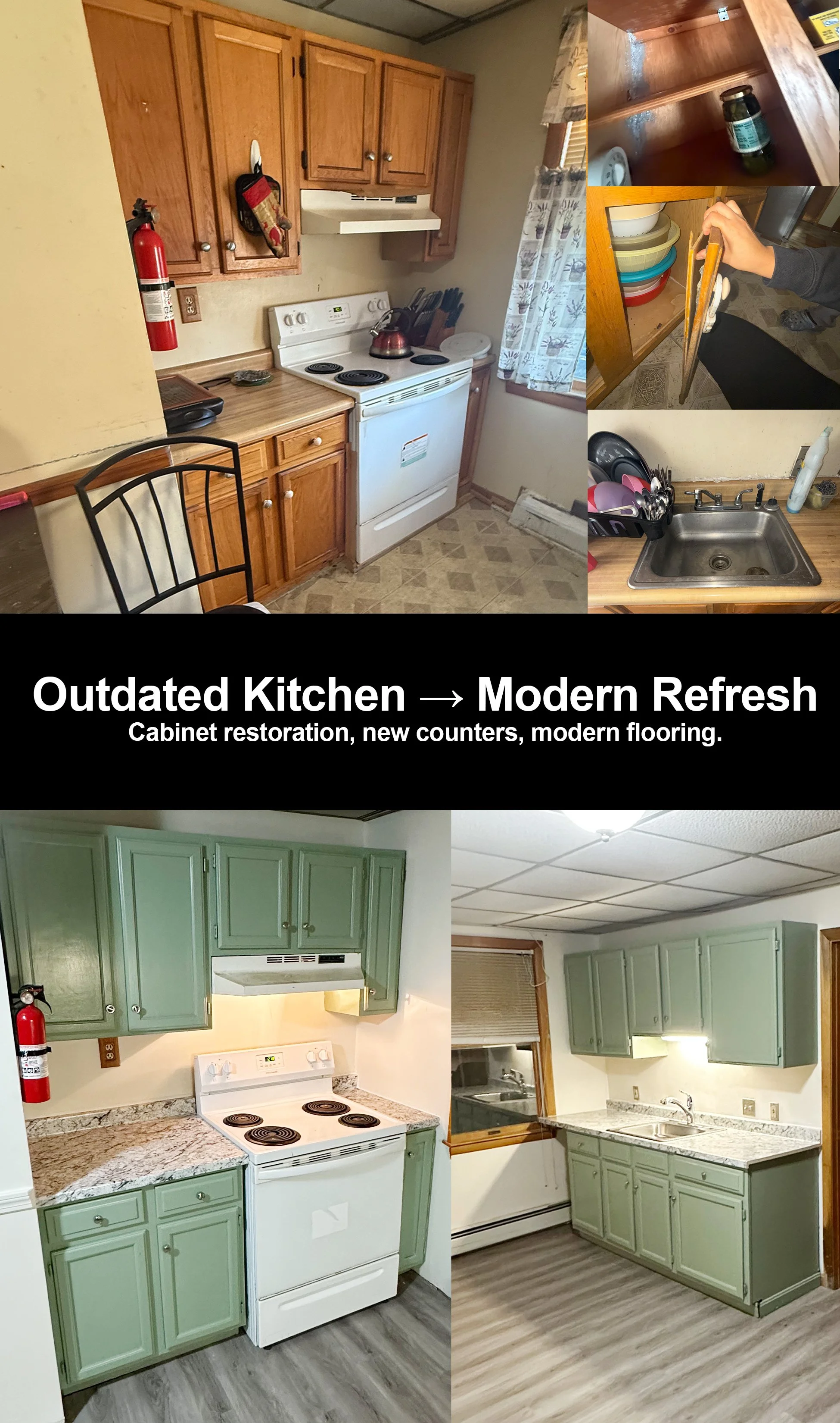 kitchen renovation Worcester MA cabinet restoration
