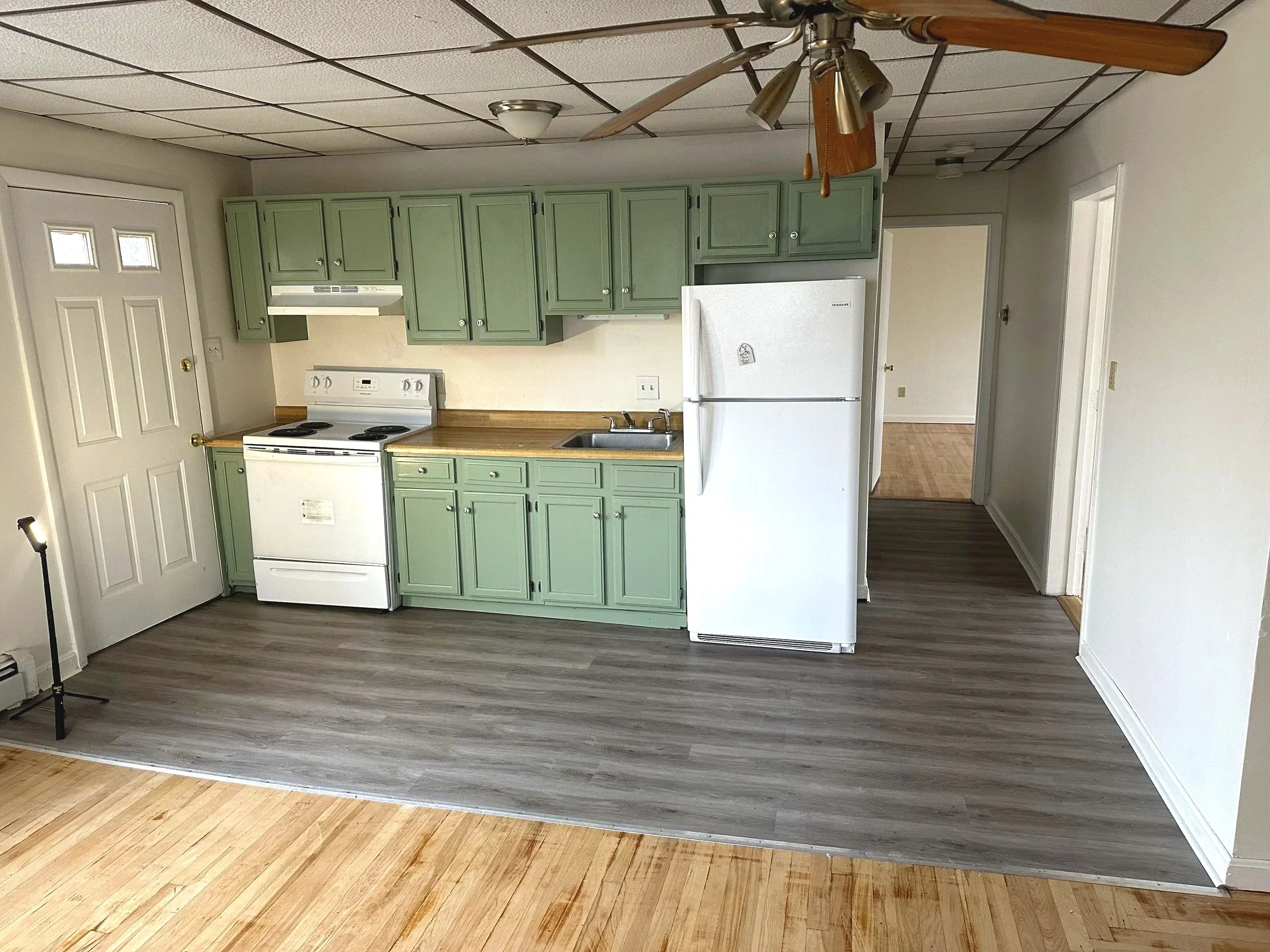 apartment kitchen refresh and flooring update worcester ma