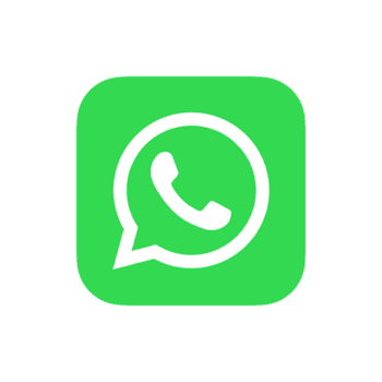 WhatsApp logo with a green background and white speech bubble with a phone icon inside.