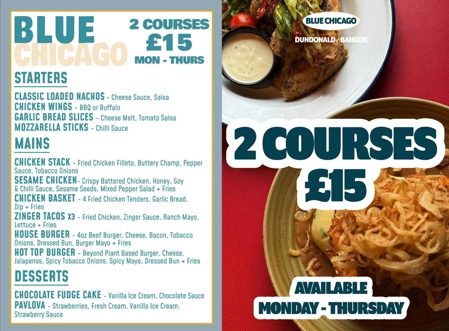 ✨ COMPETITION TIME ✨
To celebrate the launch of our NEW 2 COURSES FOR &pound;15, we are giving you the chance to WIN -

🤩 &pound;100 VOUCHERS 🤩

LIKE, SHARE &amp; FOLLOW US!! 

WOW!!!! 😁😁😁 GOOD LUCK 🤞🏻🤞🏻🤞🏻

🚨🚨 PLEASE READ 🚨🚨
- Competit