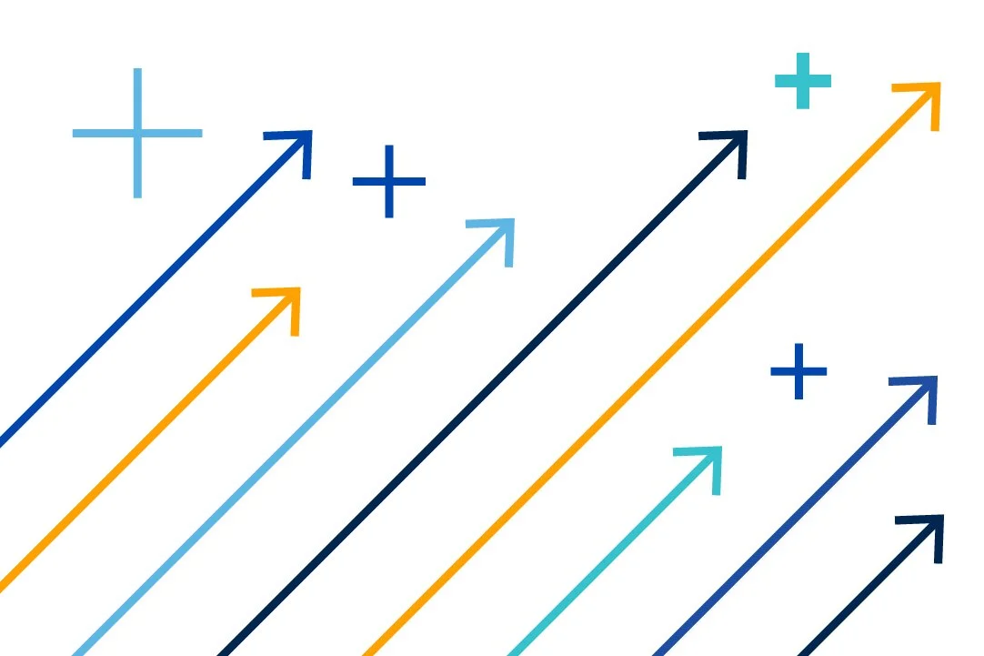 Arrows and plusses for growth