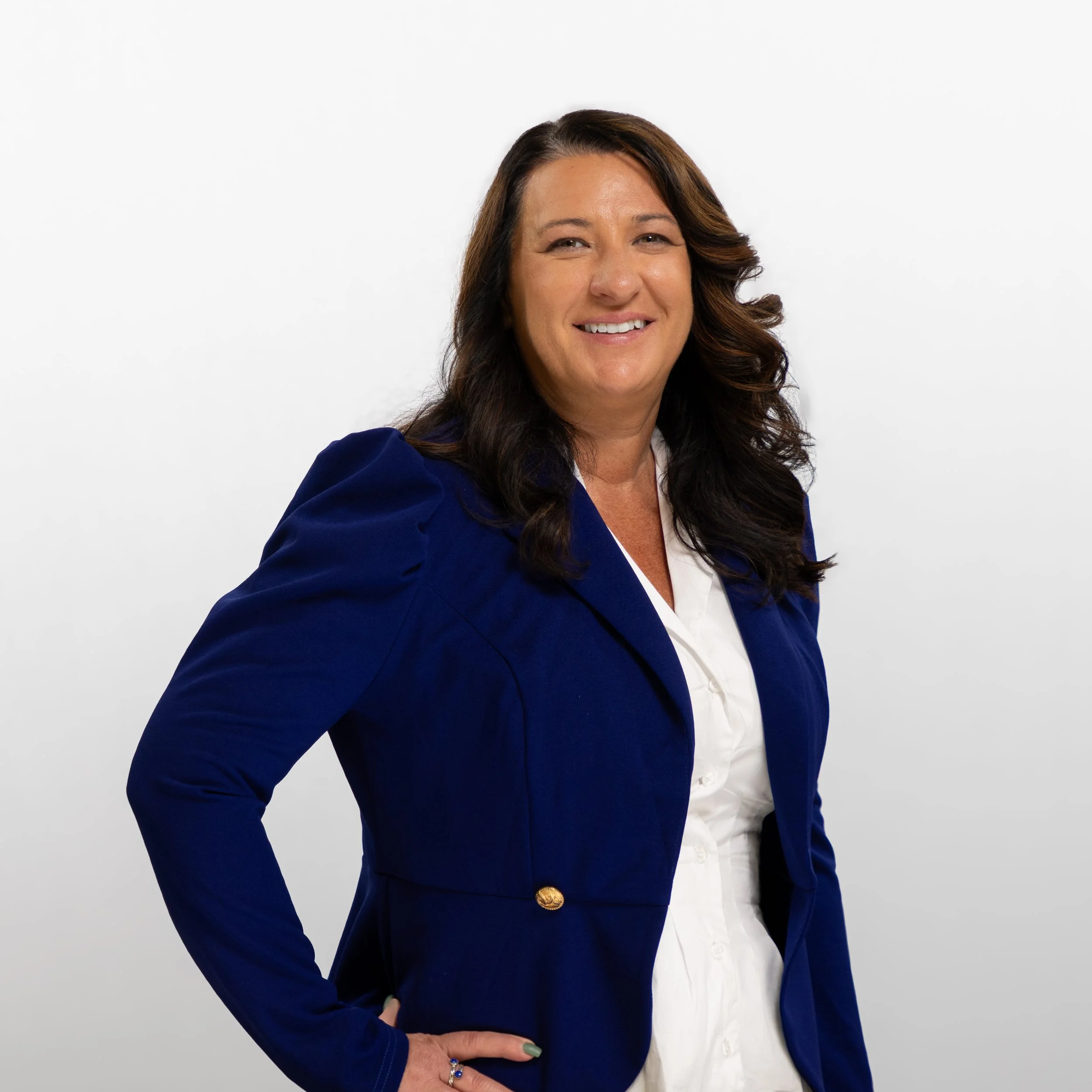 Close-up of Angela Phipps