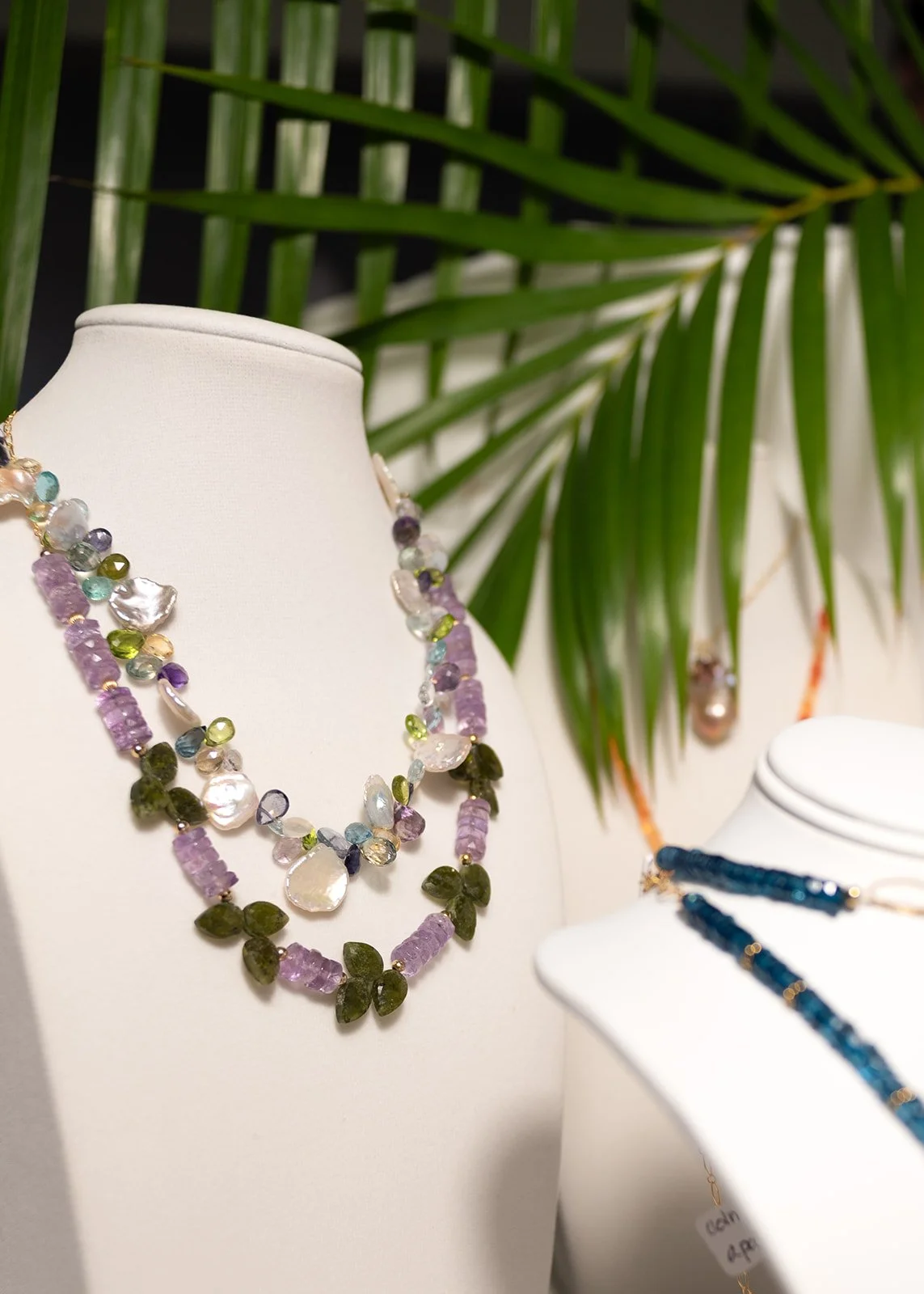 
Collection of luxury pearl and gemstone jewelry including necklaces and earrings, inspired by Hawaii and perfect for brides, gifts, and timeless elegance.
