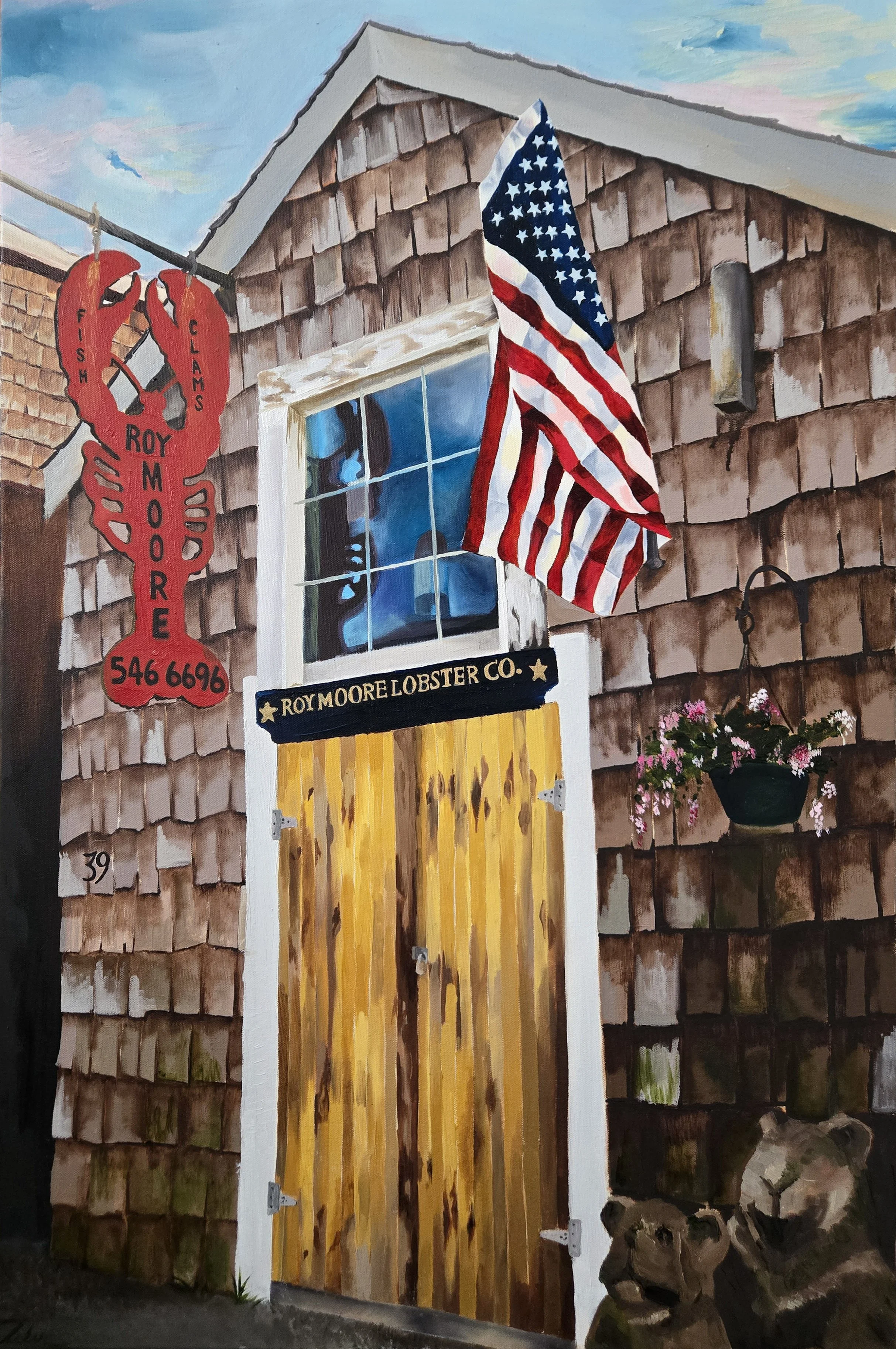 Roy Moore in March,
Oil paint on canvas,
24x36,"
2025