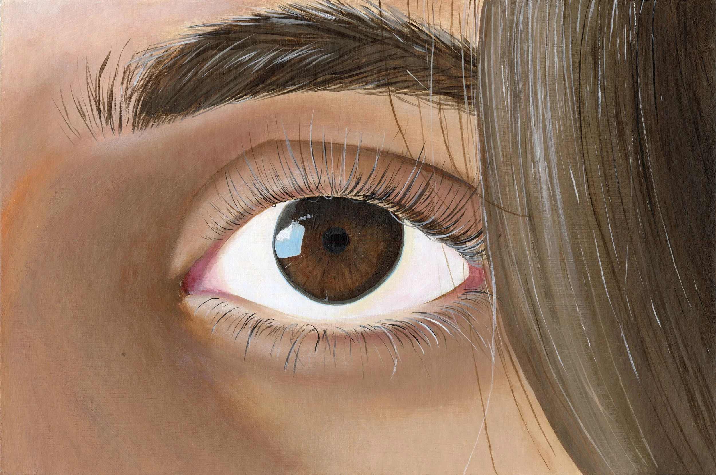 Gaze
2025
Acrylic on MDF 
25 x 38.5 cm