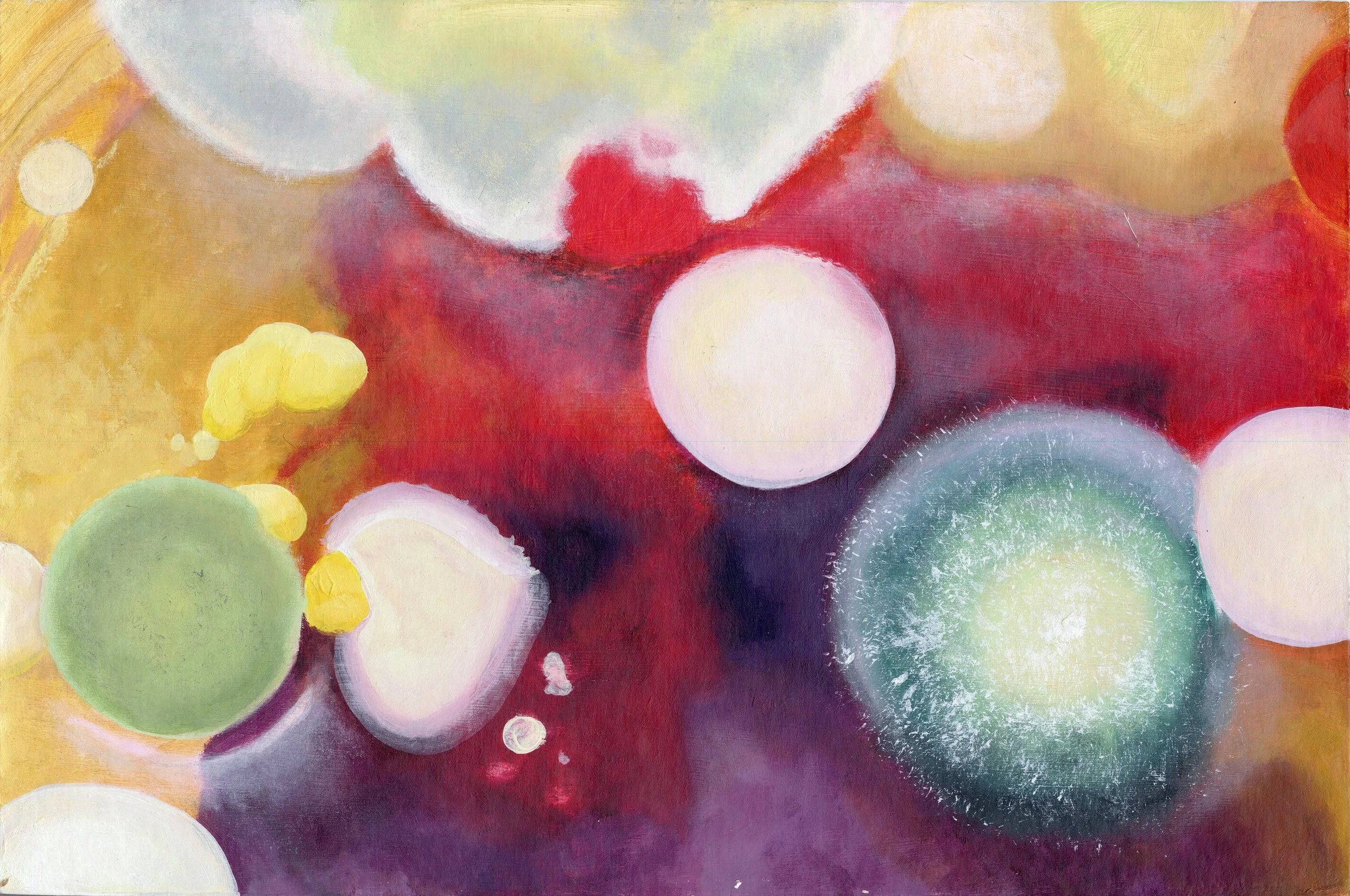 Germaphobe 
2025
Acrylic on MDF 
25 x 38.5 cm