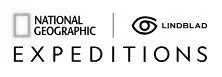 National Geographic, Lindblad Expeditions logos in black and white.
