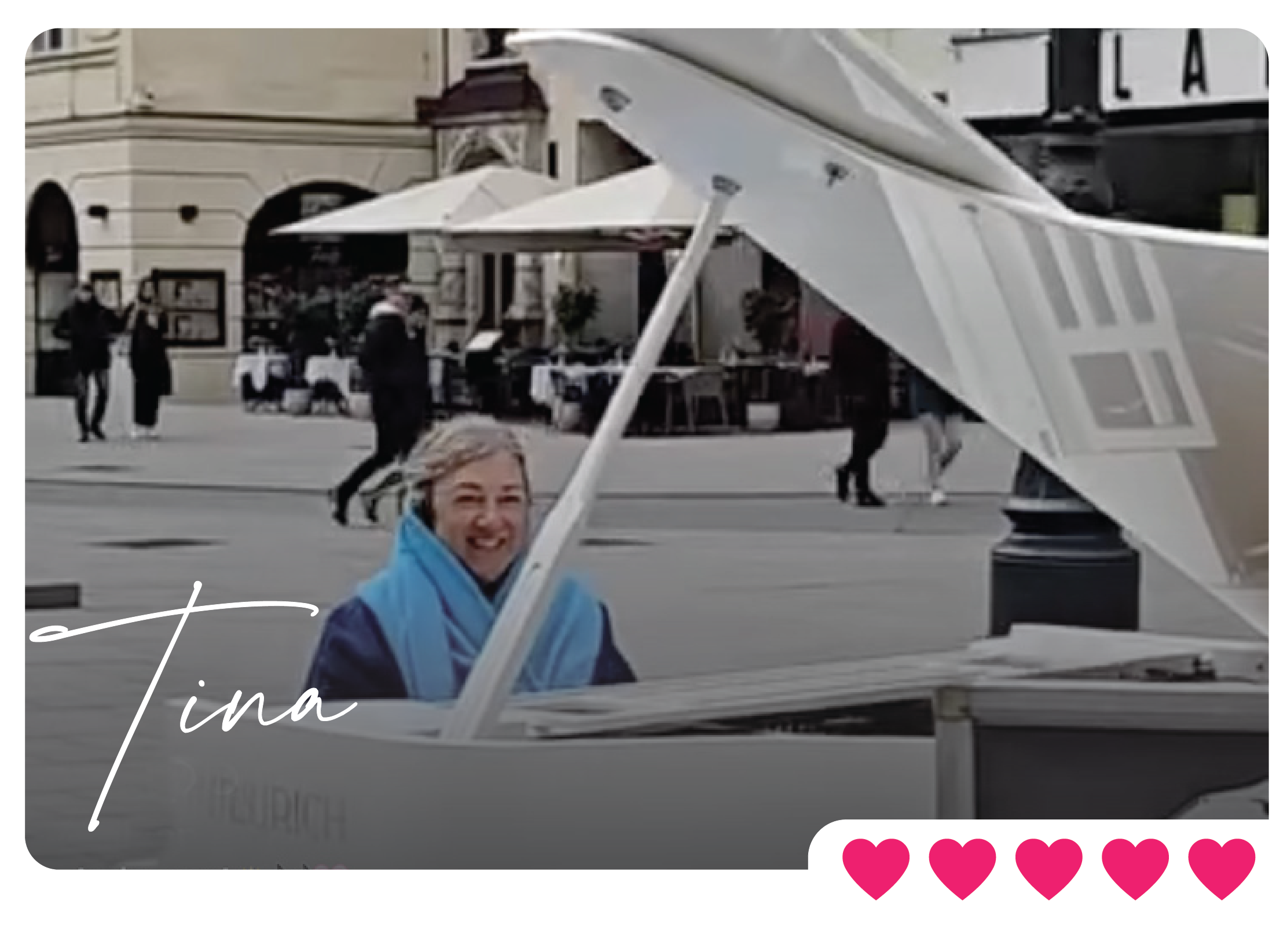 Traveler playing piano in the streets of Austria
