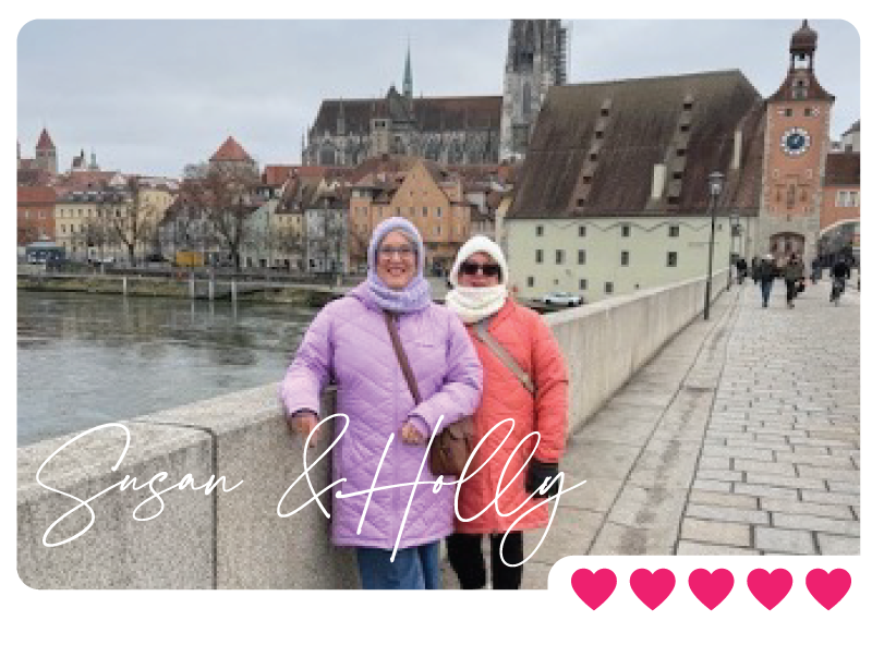 Friends enjoying Christmas Markets along the Danube River