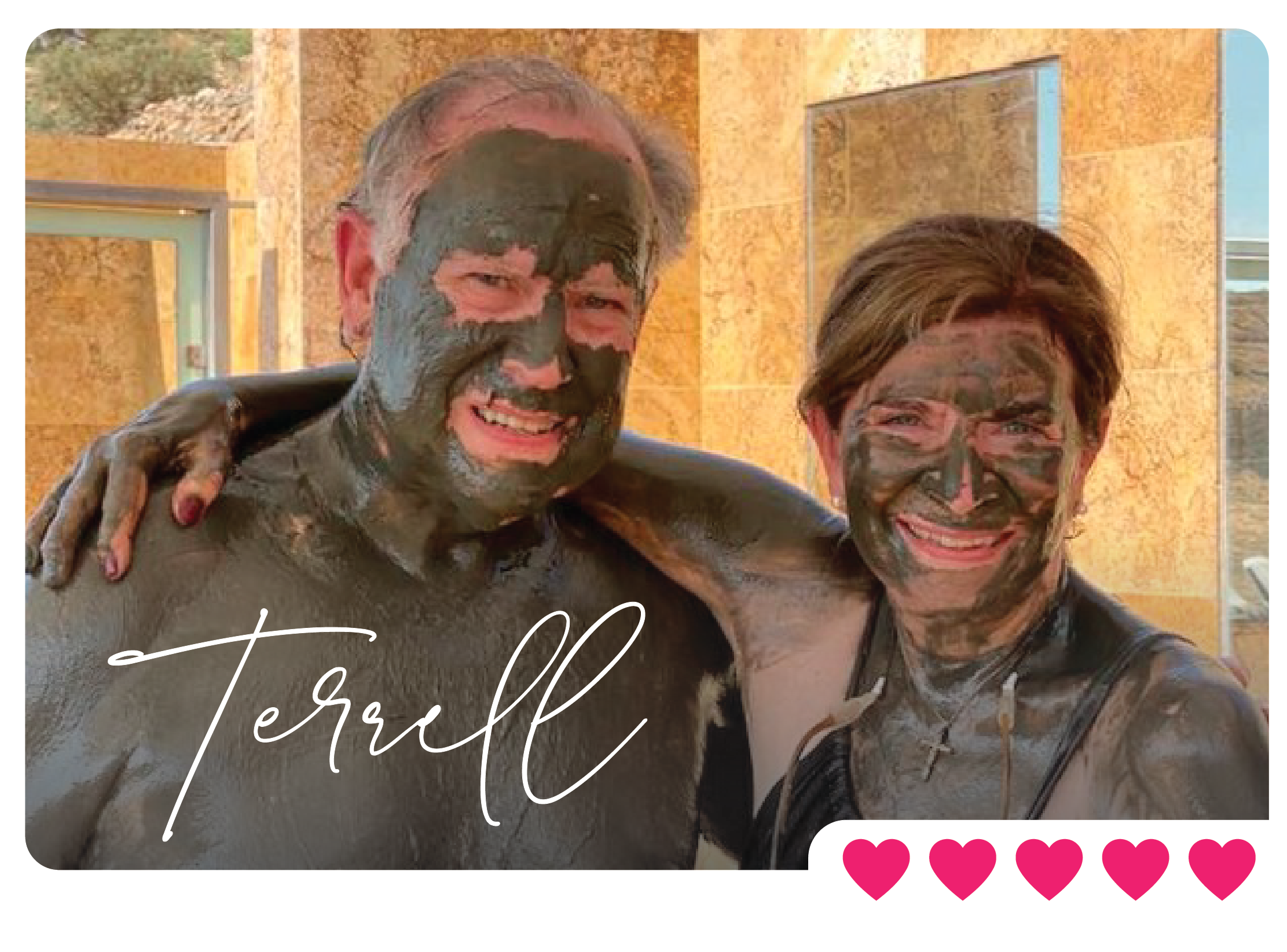 Travelers to Jordan River after mud bath