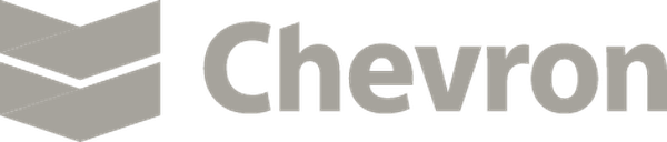 Chevron logo with stylized gray and black chevron symbol and black text