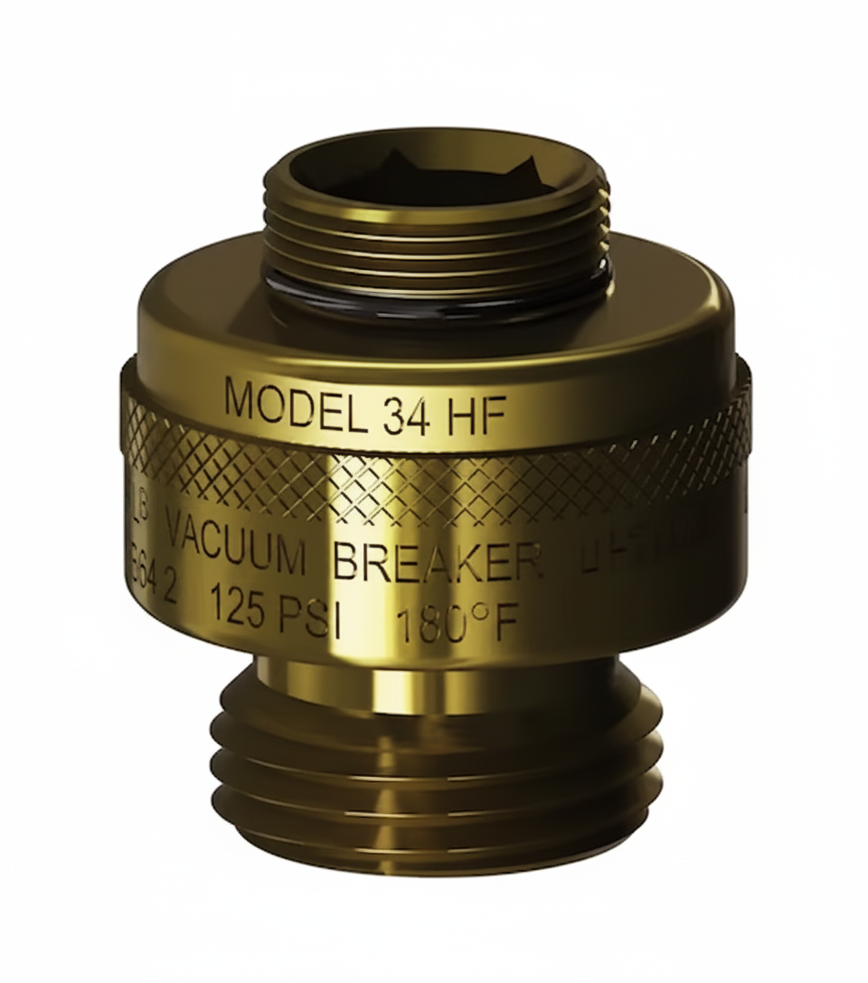 WOODFORD 34HF-BR 13/16X3/4 THRD RGH BRASS SGL CHECK VAC BREAKER F/ MODEL 24 & 70 SERIES NOT FOR POTABLE WATER USE