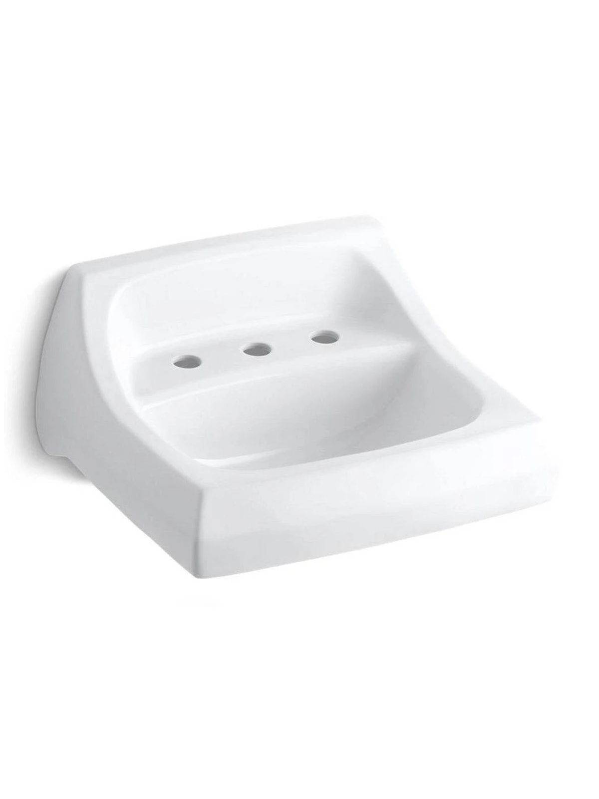 KOHLER 2006 0 KINGSTON WHT 21 1/4 X 18 1/8 X 5IN VC 3H 8 IN. WS WM COM LAV SINK