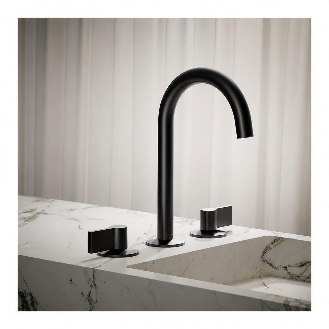 KOHLER K-77967-BL MATTE BLK COMPONENTS 3 HOLE DM 8CC 2 HDL FCT
