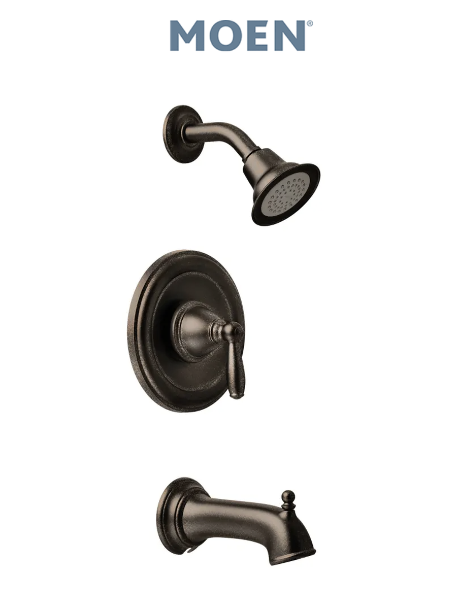 MOEN T2153ORB BRANTFORD POSI TEMP ORB 2.5 GPM SGL LEVER HDL PRESS BAL T&S TRIM KIT ADA