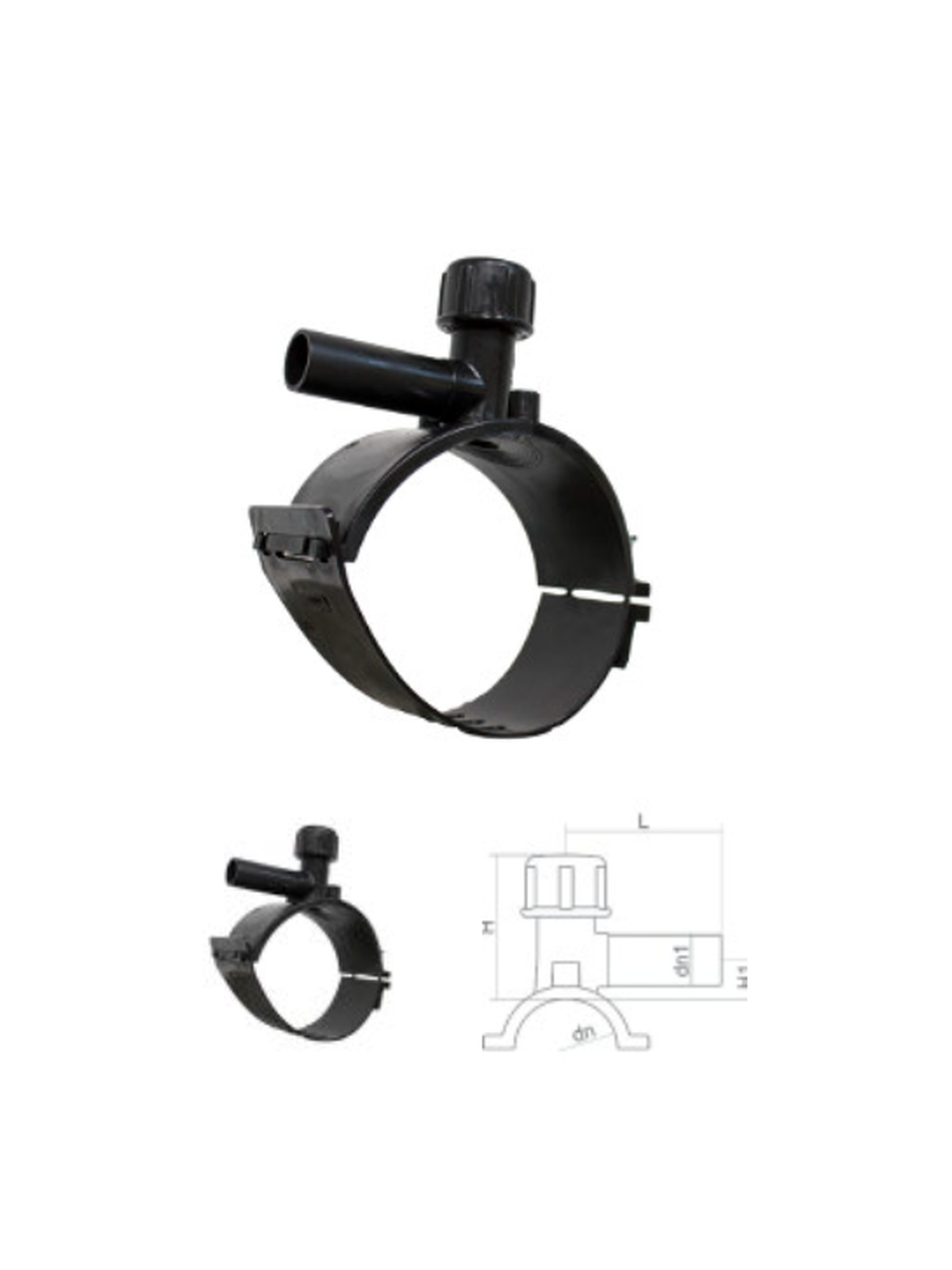 PINNACLE CII-5864-15-101 1-1/4IN SADDLE X 3/4IN COMPRESSION TAPPING TEE